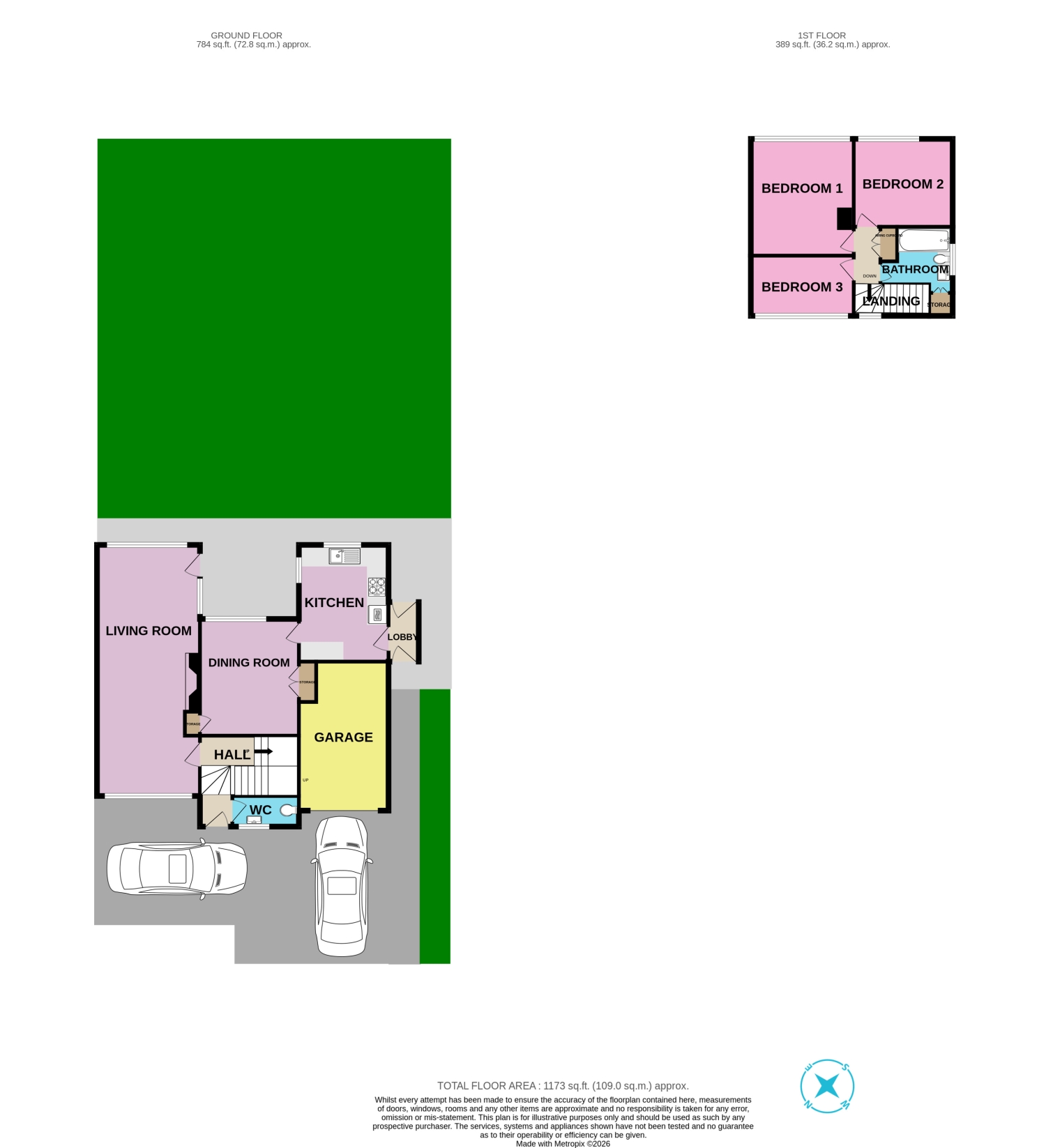3, Rosemary Crescent, Grantham floorplan