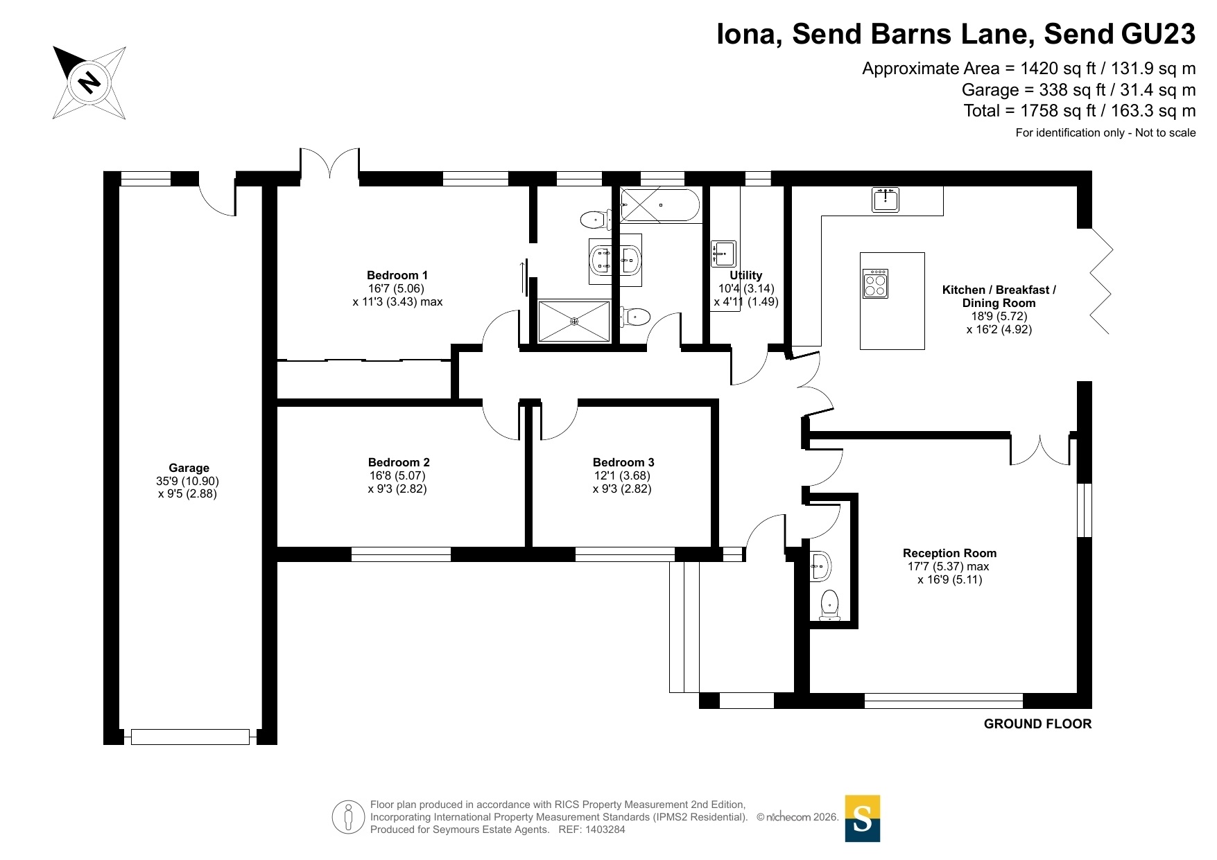 Iona,, Send Barns Lane, Surrey floorplan