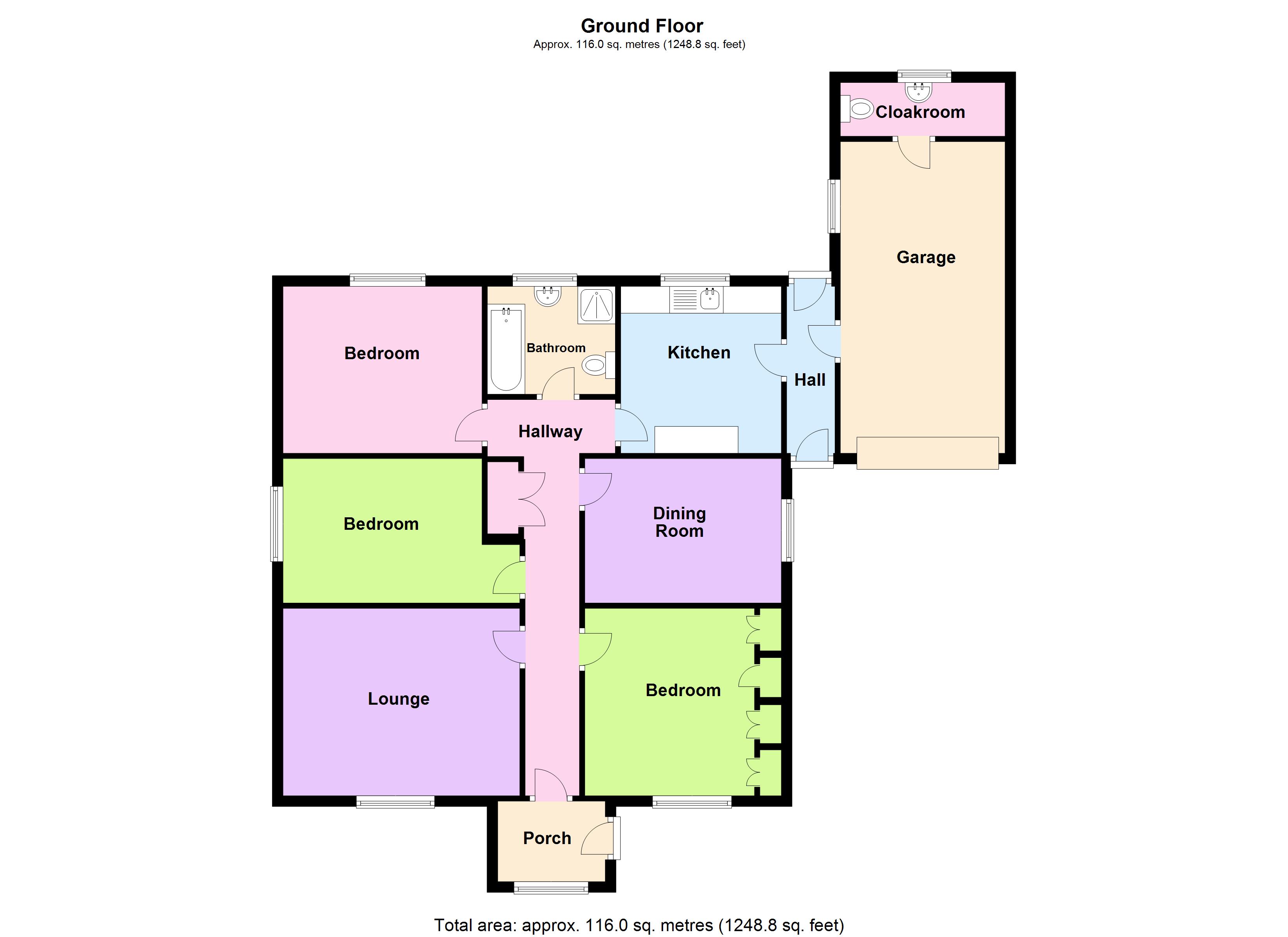 North Hill, Blackwater, Truro TR4, 3 bedroom detached bungalow for sale