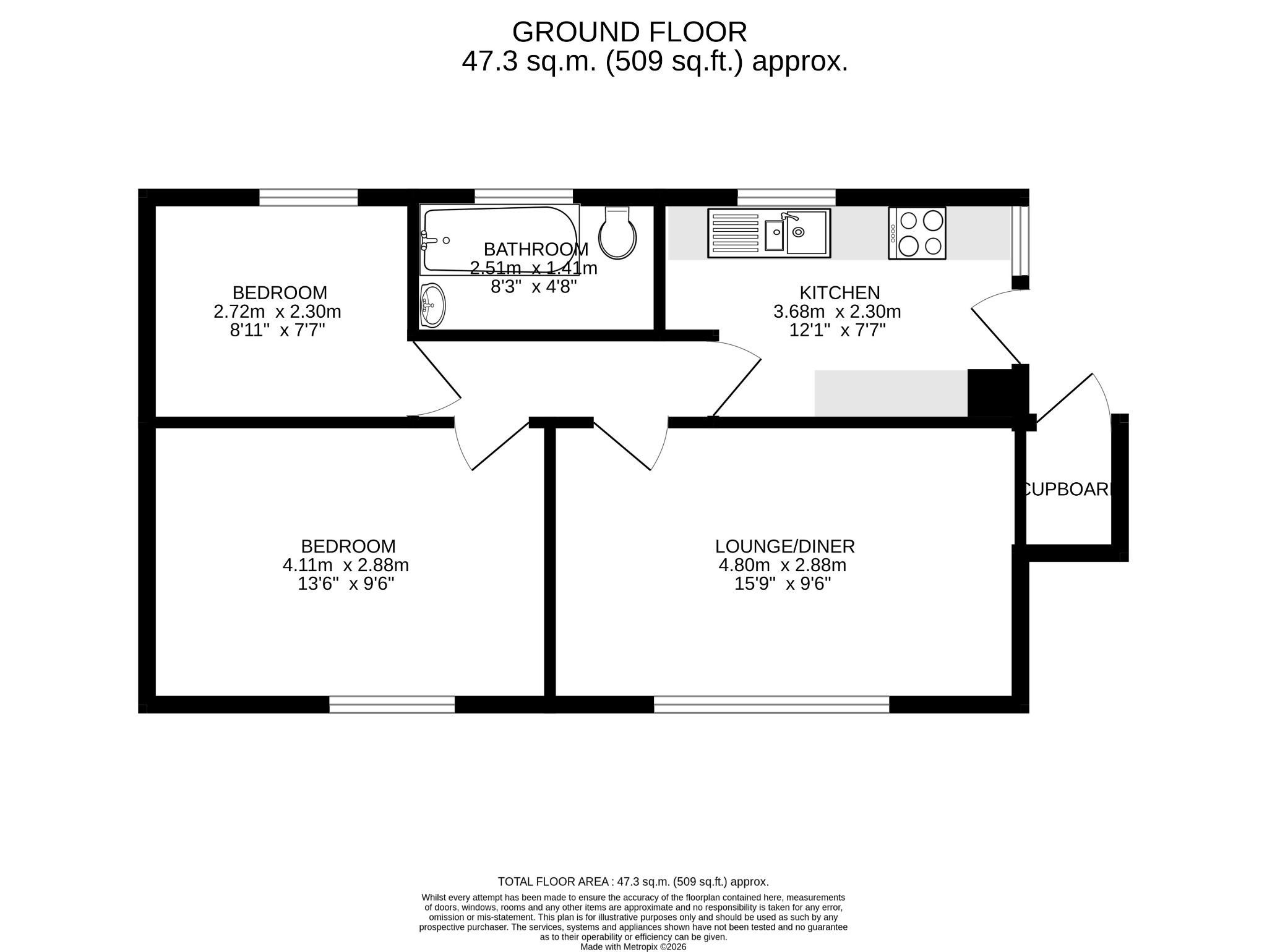 Prospect, Porthleven floorplan