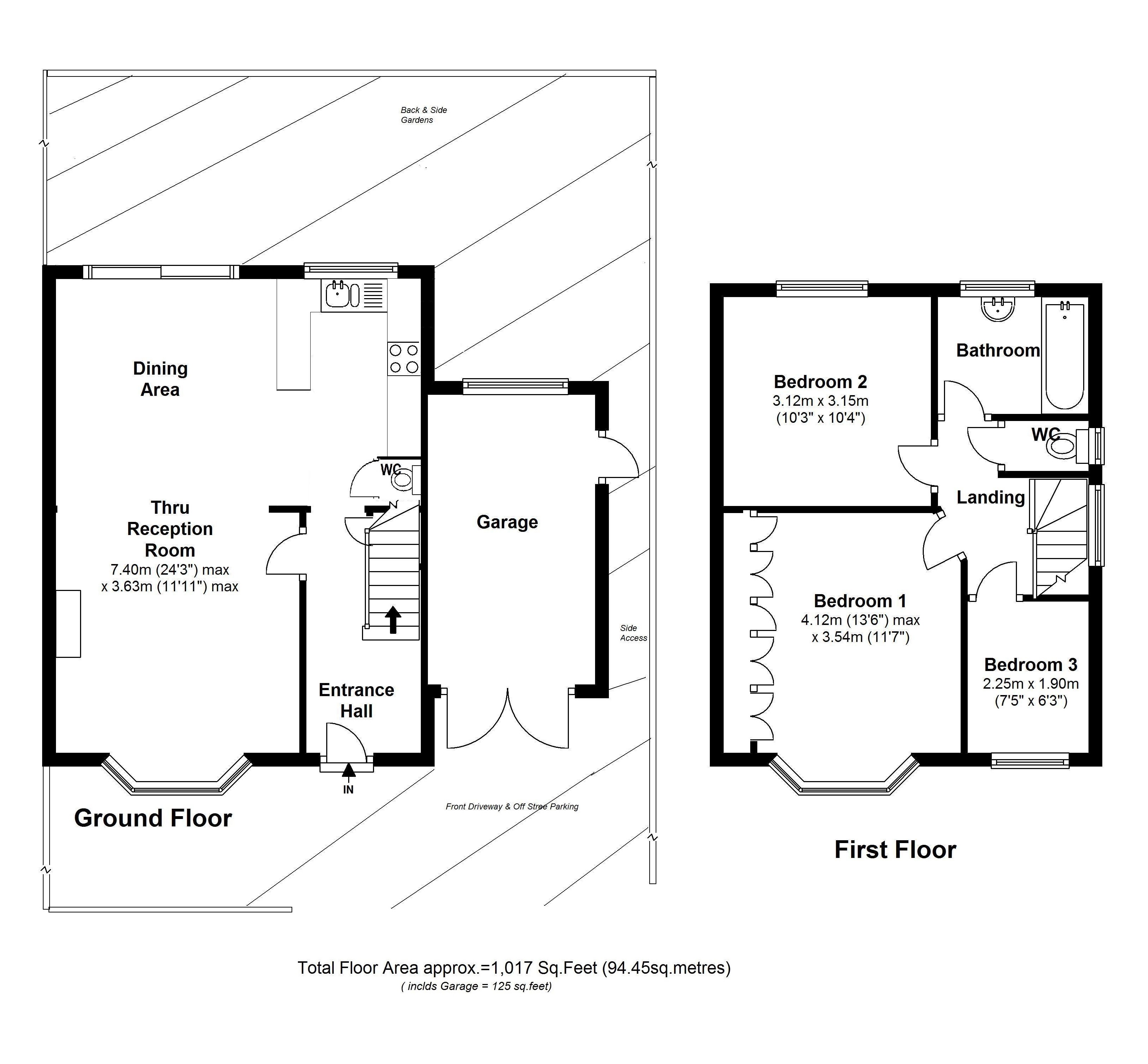 26, Conway Road, Hanworth floorplan