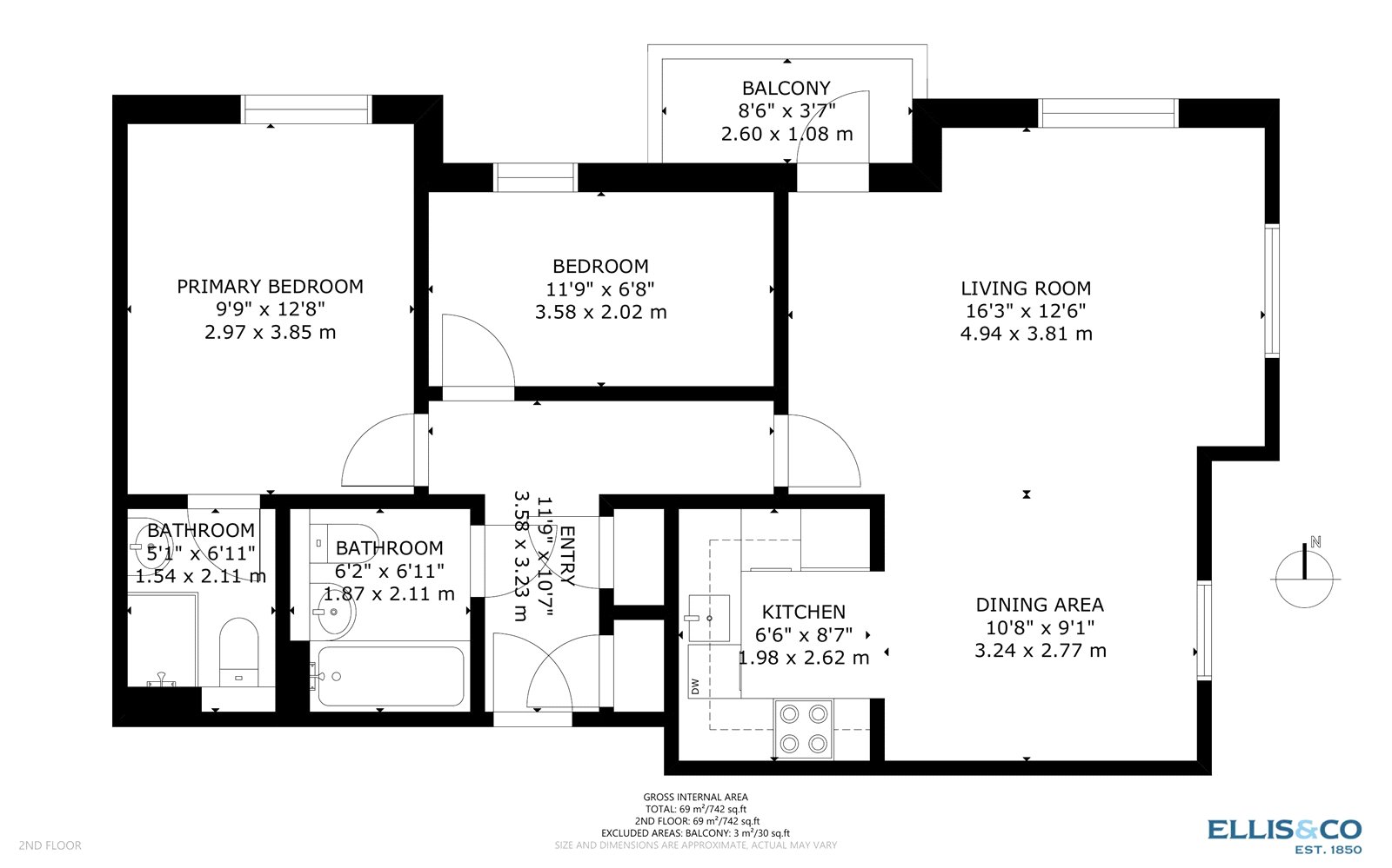 Flat 8, Bell House,, Hirst Crescent, Wembley floorplan