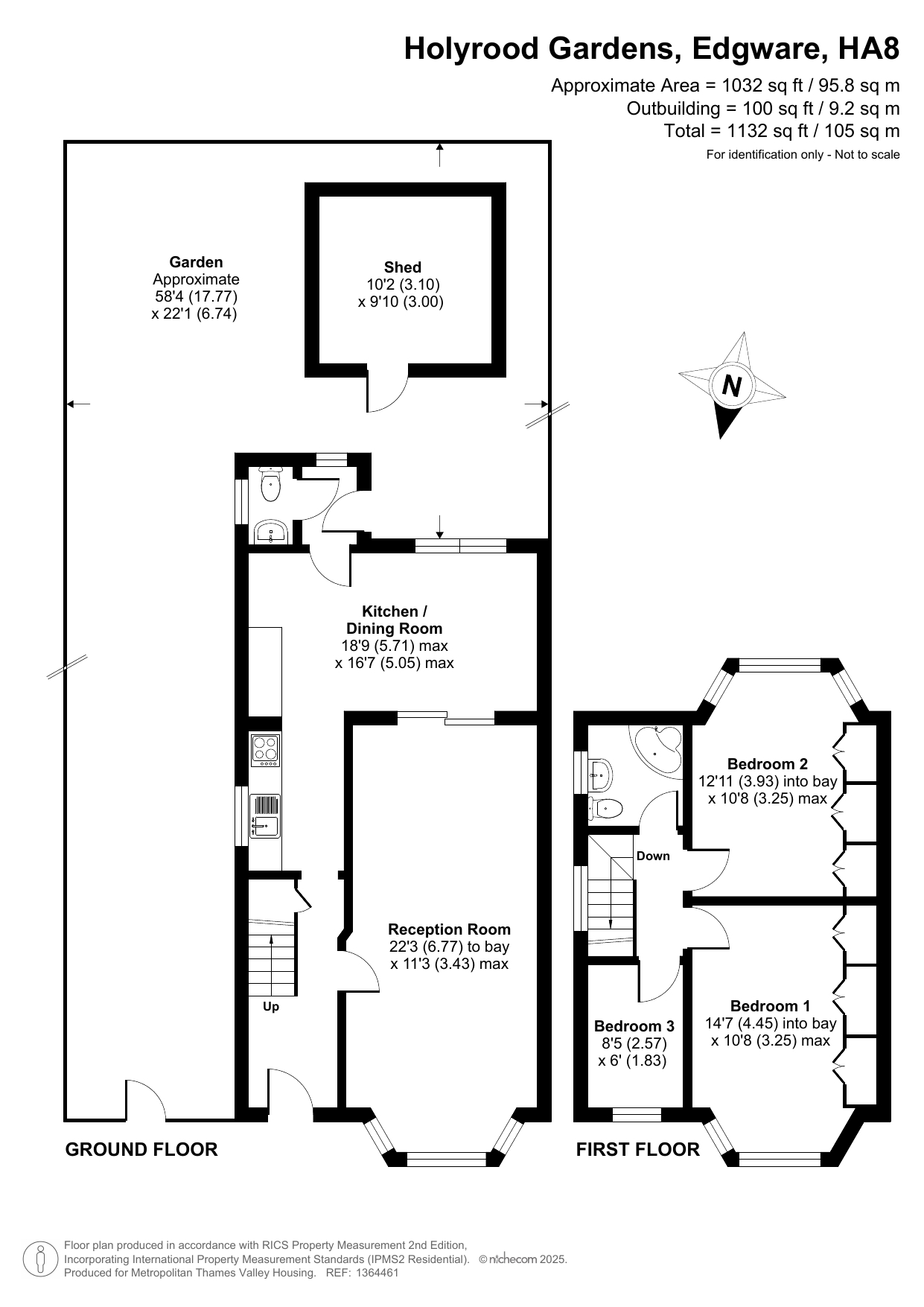 Holyrood Gardens, Edgware floorplan