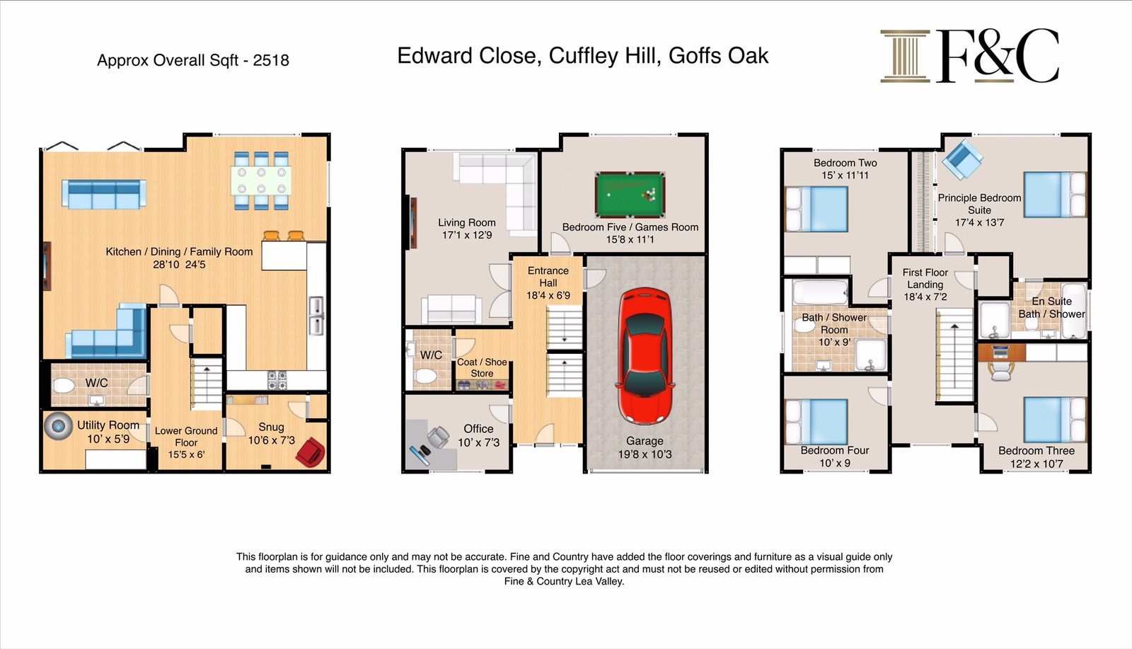 10 Edward Close, Cuffley Hill, Goffs Oak floorplan