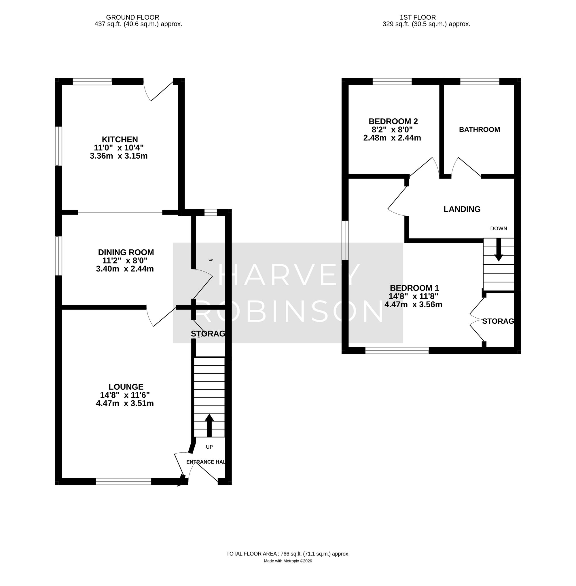 7 Hall Green Lane, Huntingdon floorplan