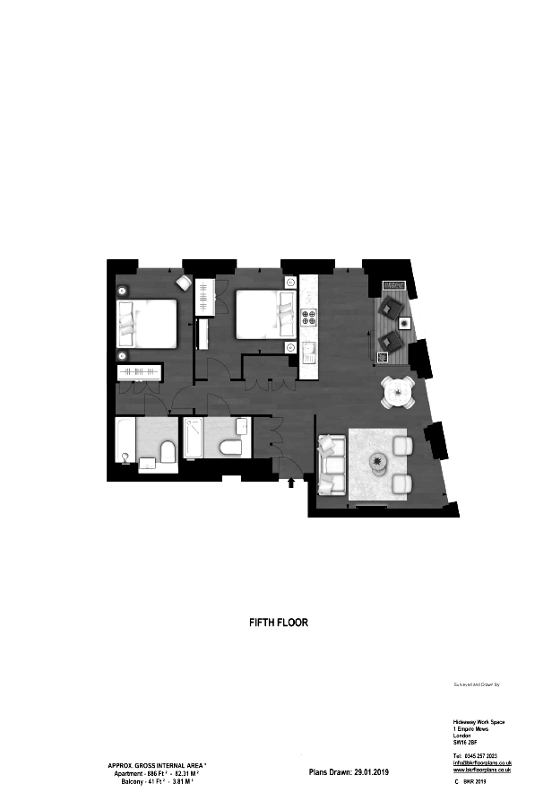 2 Bedrooms Flat to rent in Ponton Road, The Residence, London. SW11