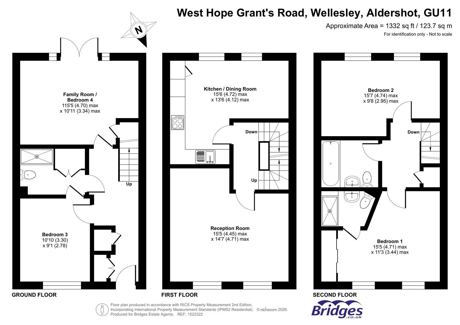 42, West Hope Grant's Road, Aldershot floorplan