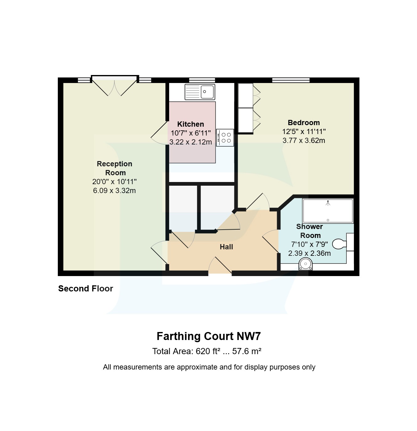Flat 41,,, Farthing Court, Mill Hill floorplan