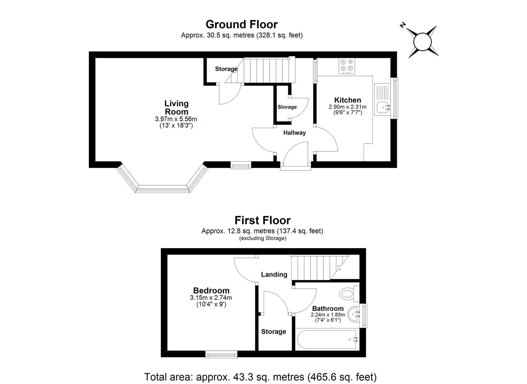 13b, North Birkbeck Road, Leyton floorplan