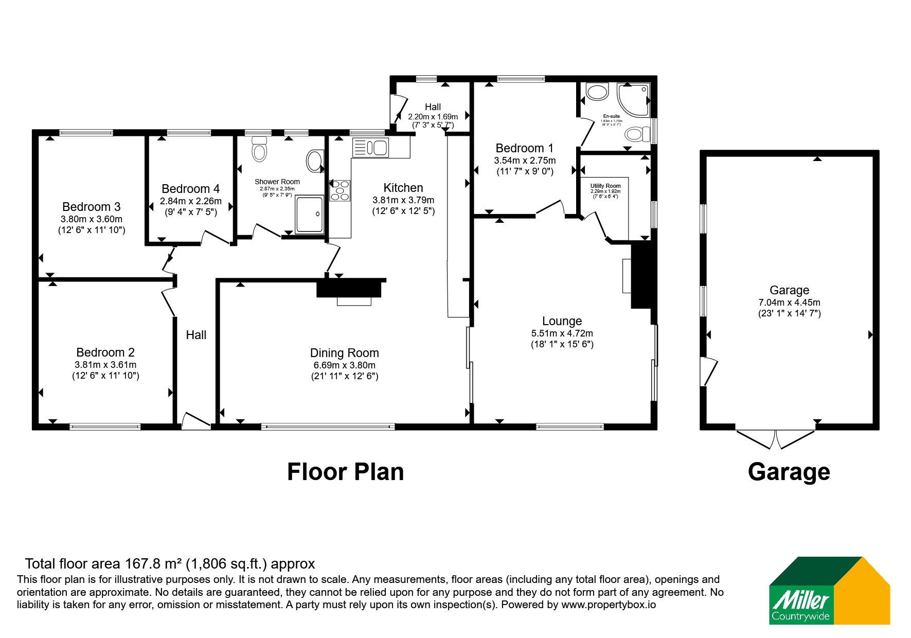 1A,, Caudledown Lane, St. Austell floorplan