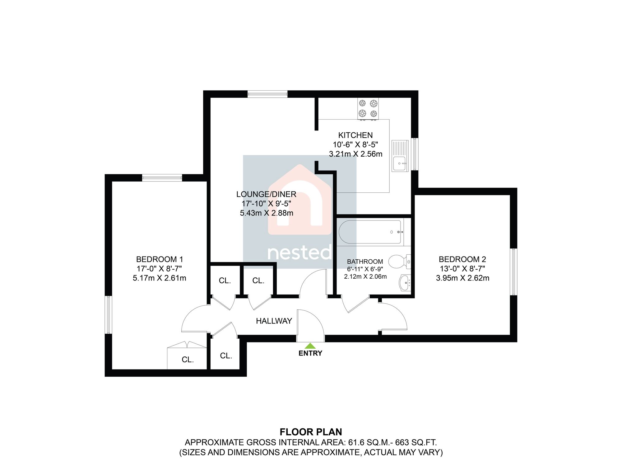 66 Bedford Drive, Fareham floorplan