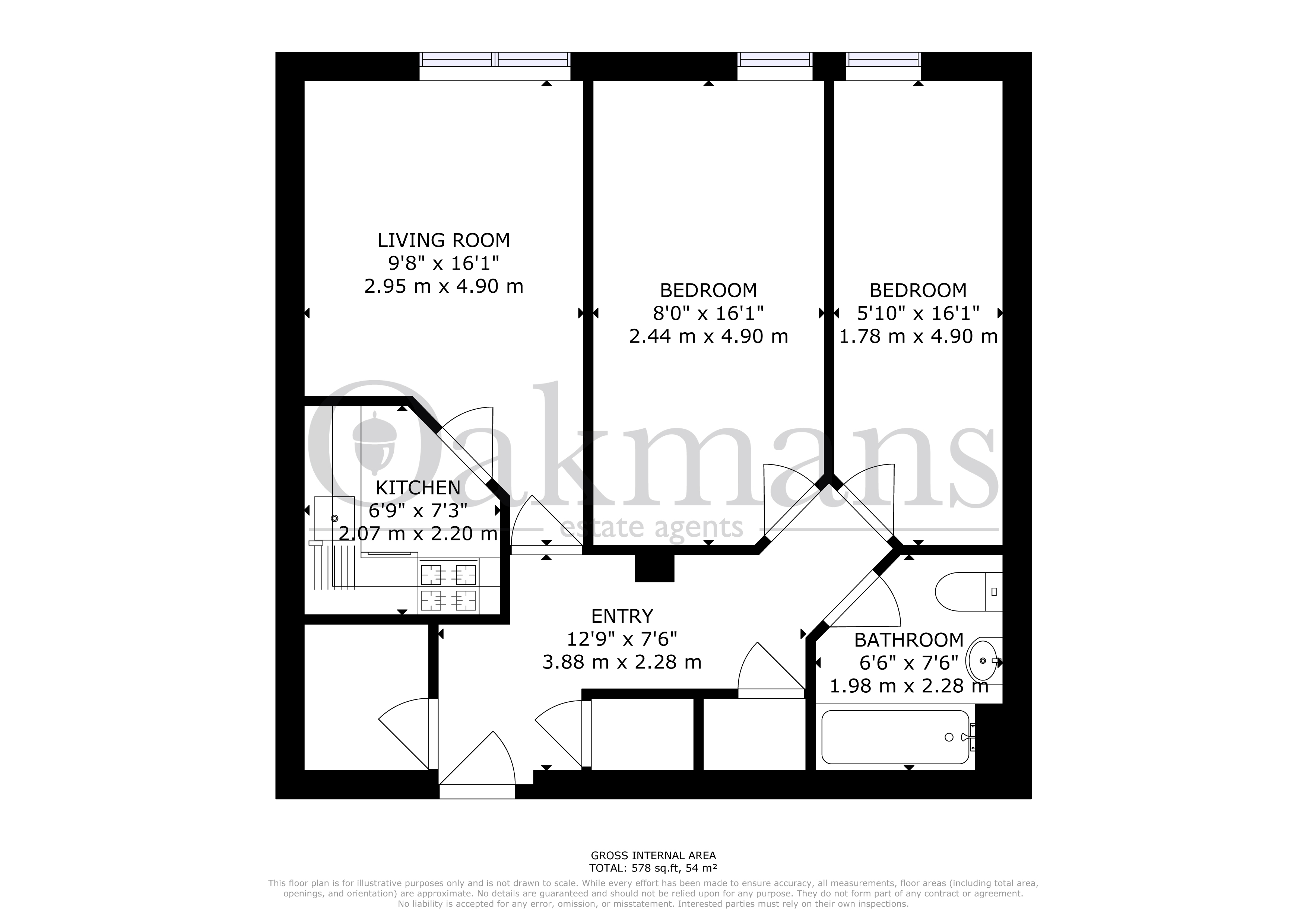 FLAT 7, BIRMINGHAM floorplan