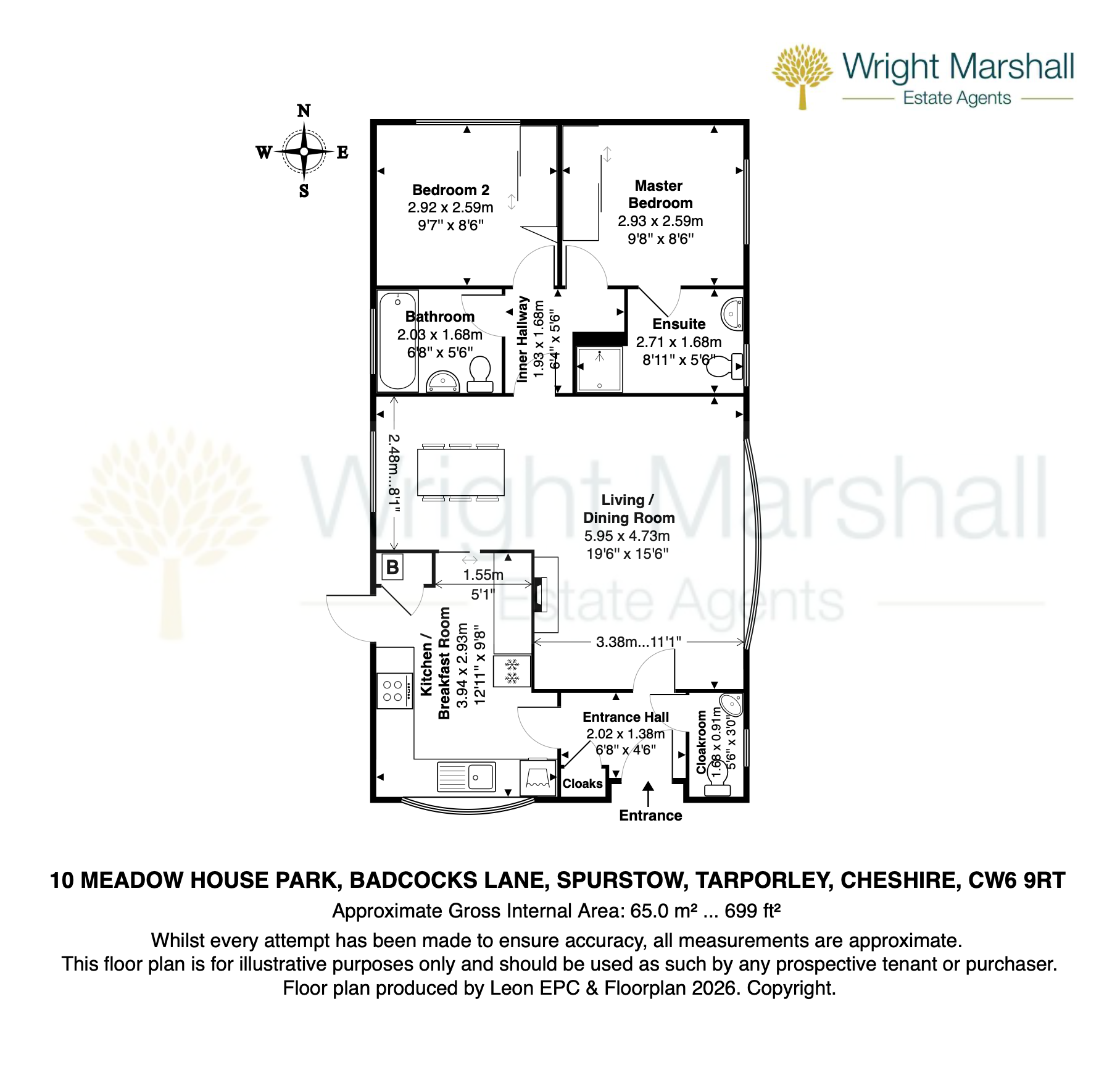 10, Meadow House Park, Tarporley floorplan