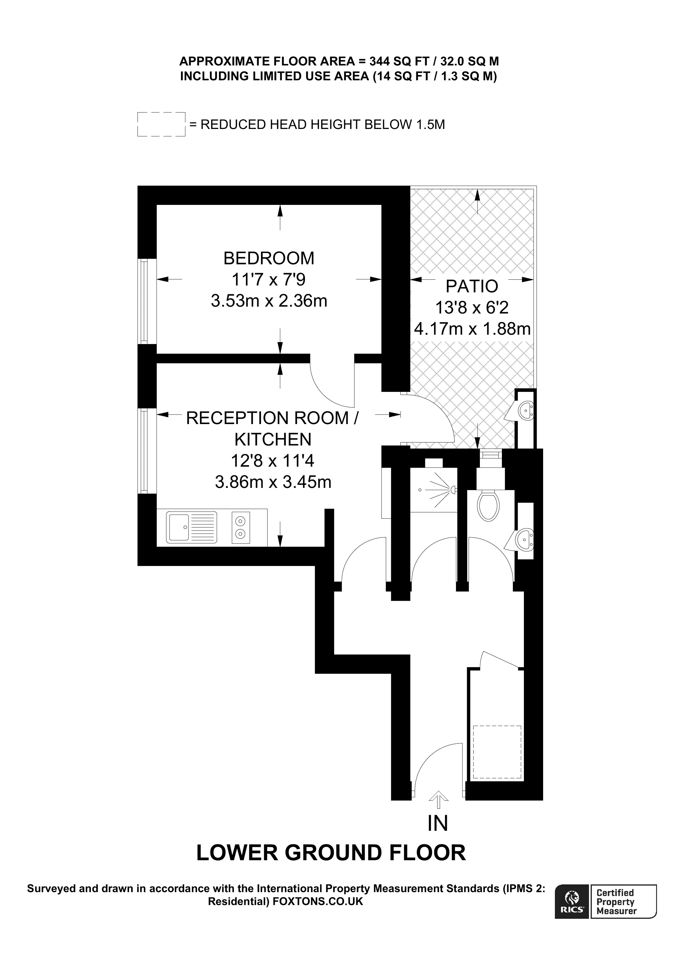 Castletown Road, Barons Court, London W14, 1 bedroom flat to rent