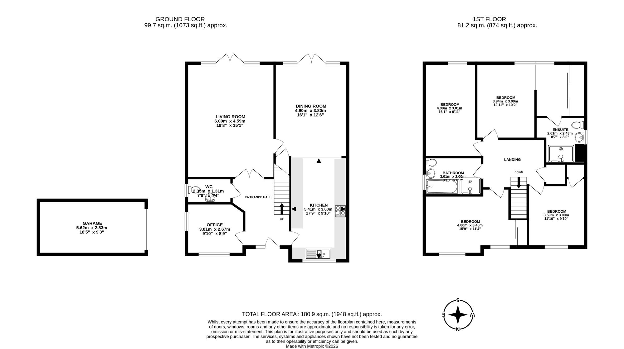 16 Birch Grove, East Grinstead floorplan