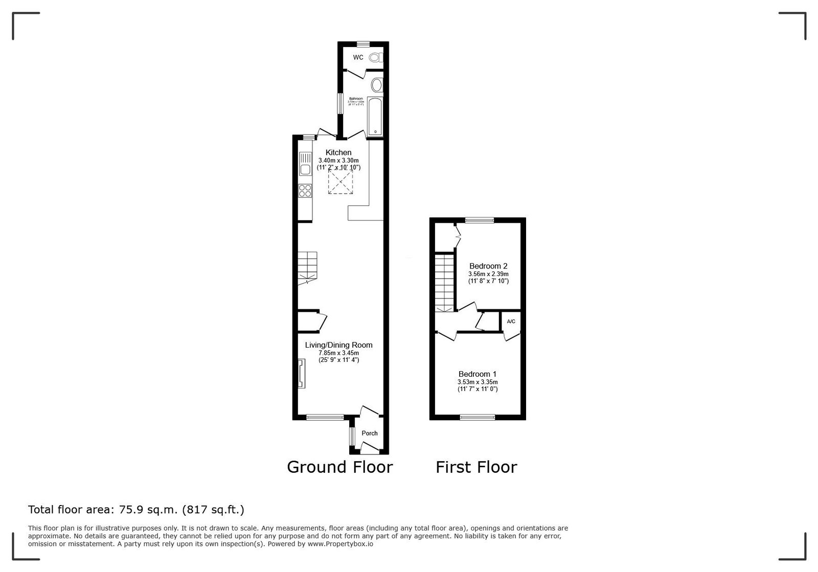 59, Rusper Road, Horsham floorplan