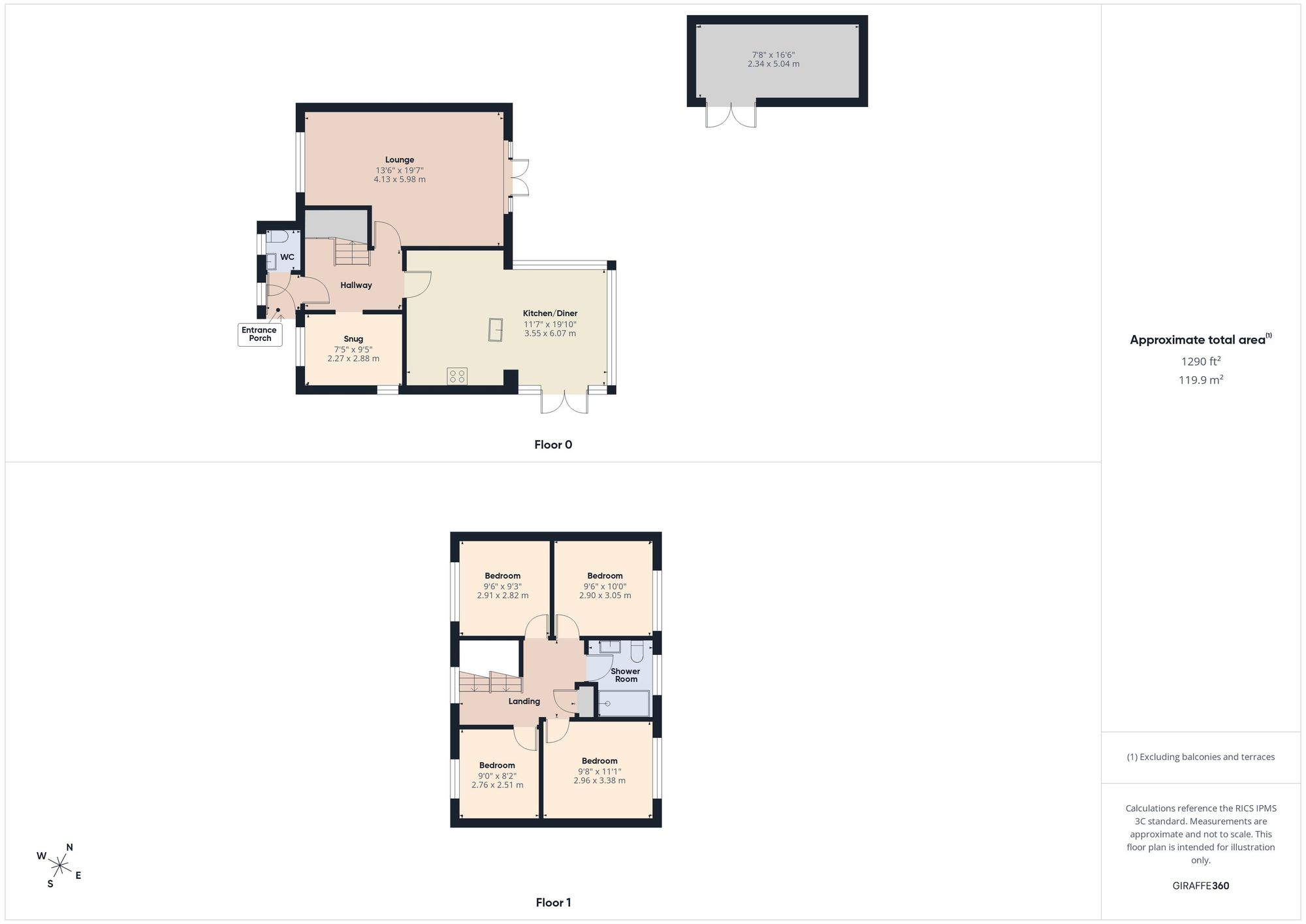 66 Brampton Close, Stanford-Le-Hope floorplan