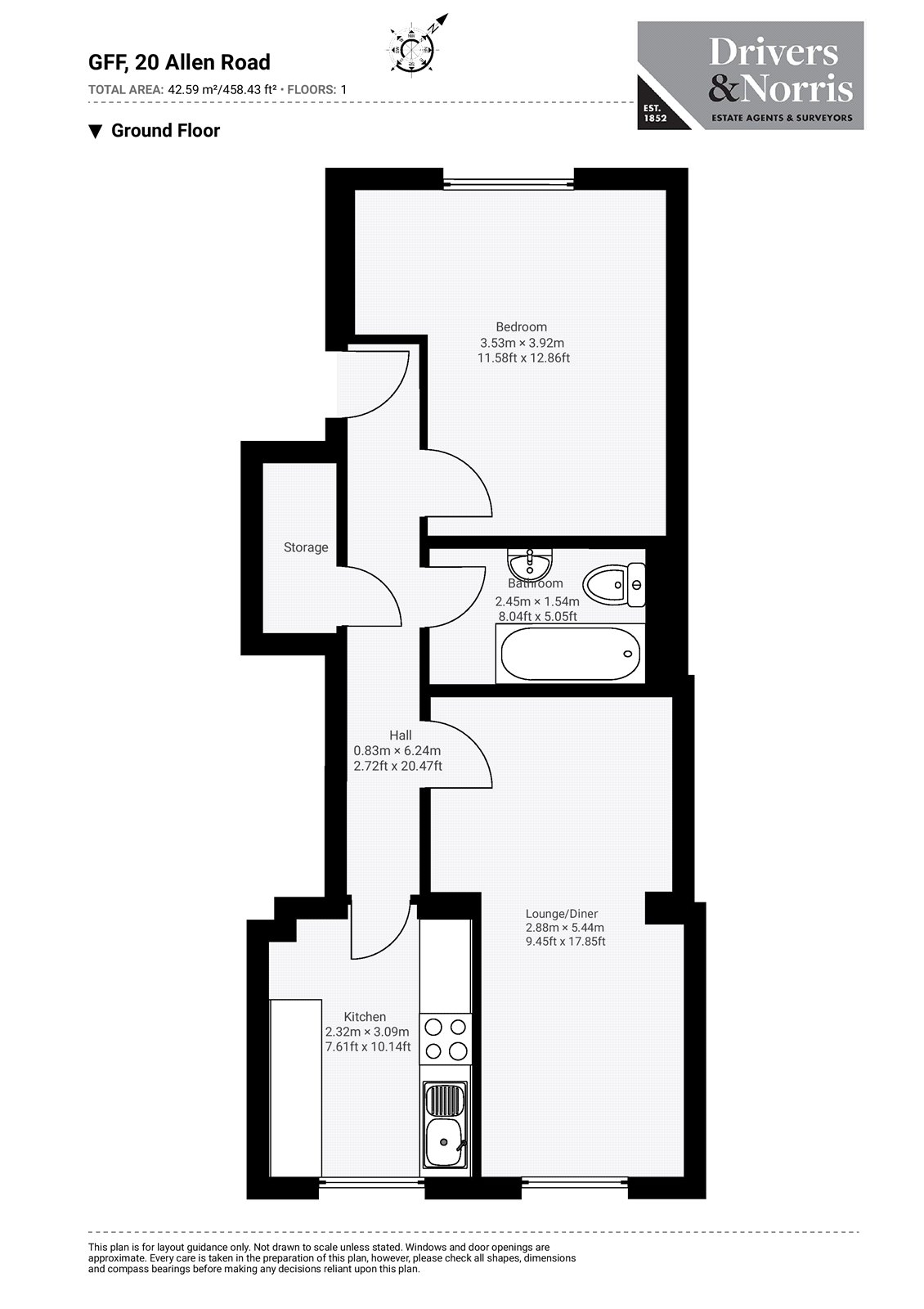 20, Allen Road, London floorplan