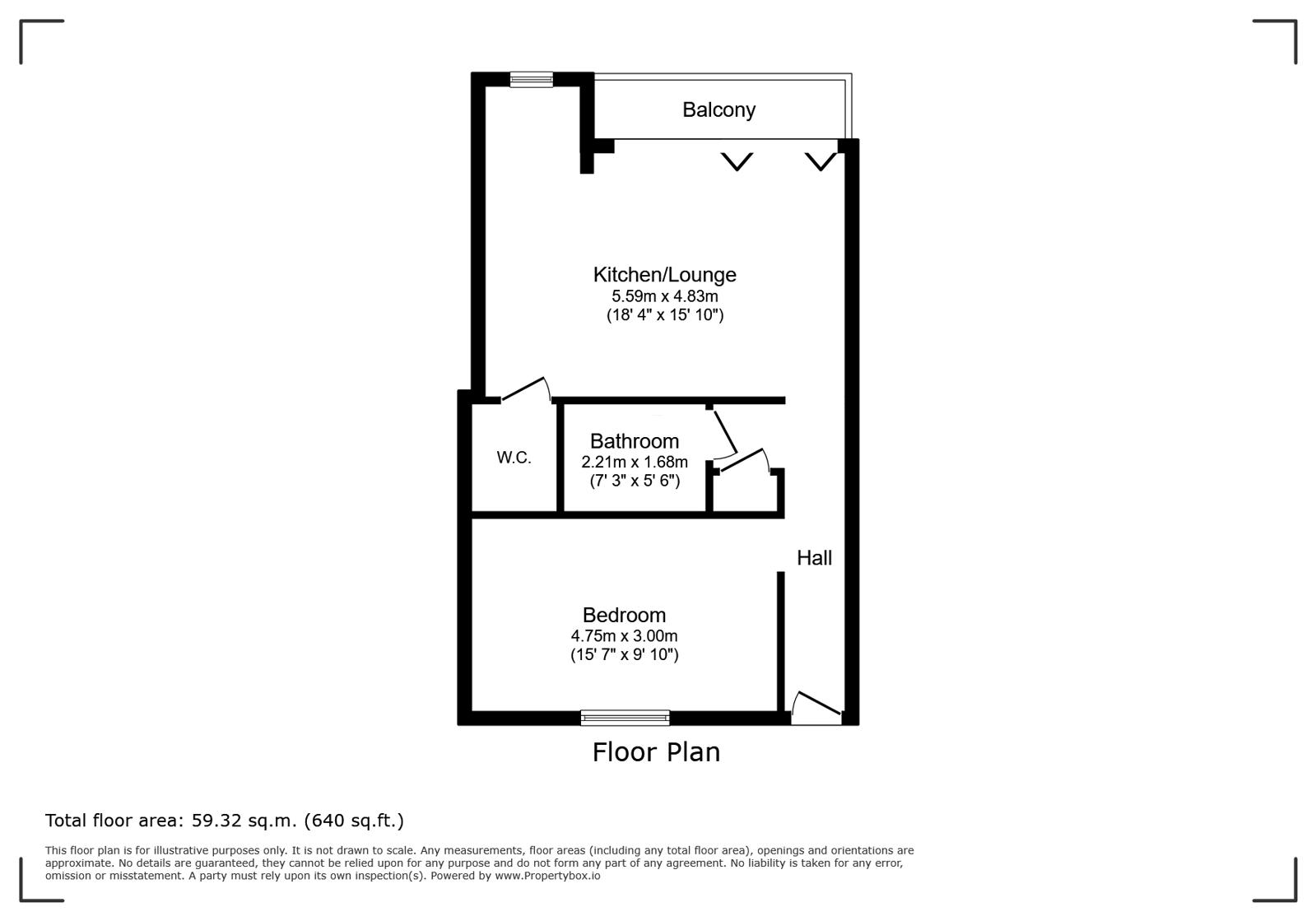 45, Mercury Building, Manchester floorplan