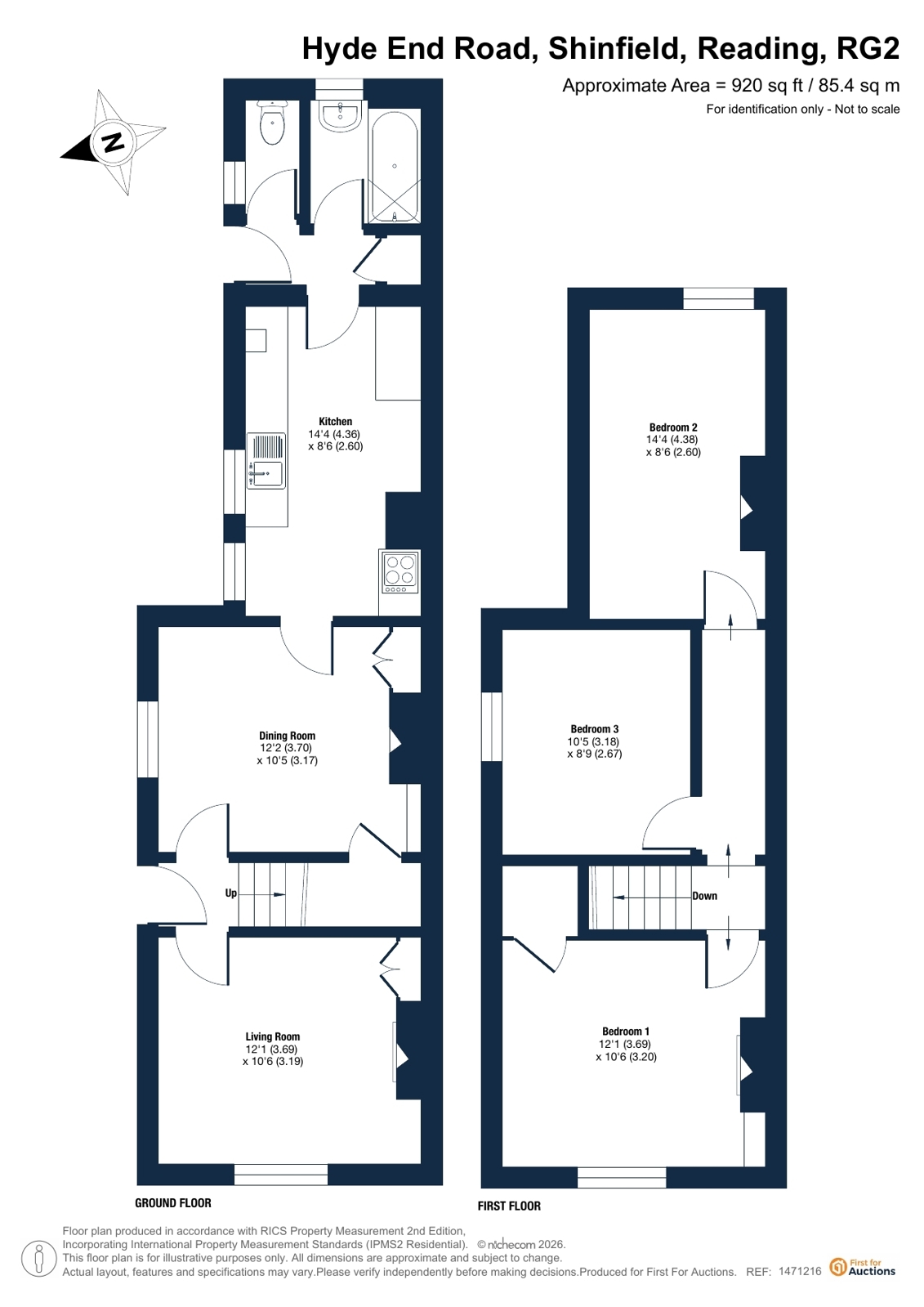 55, Hyde End Road, Reading floorplan