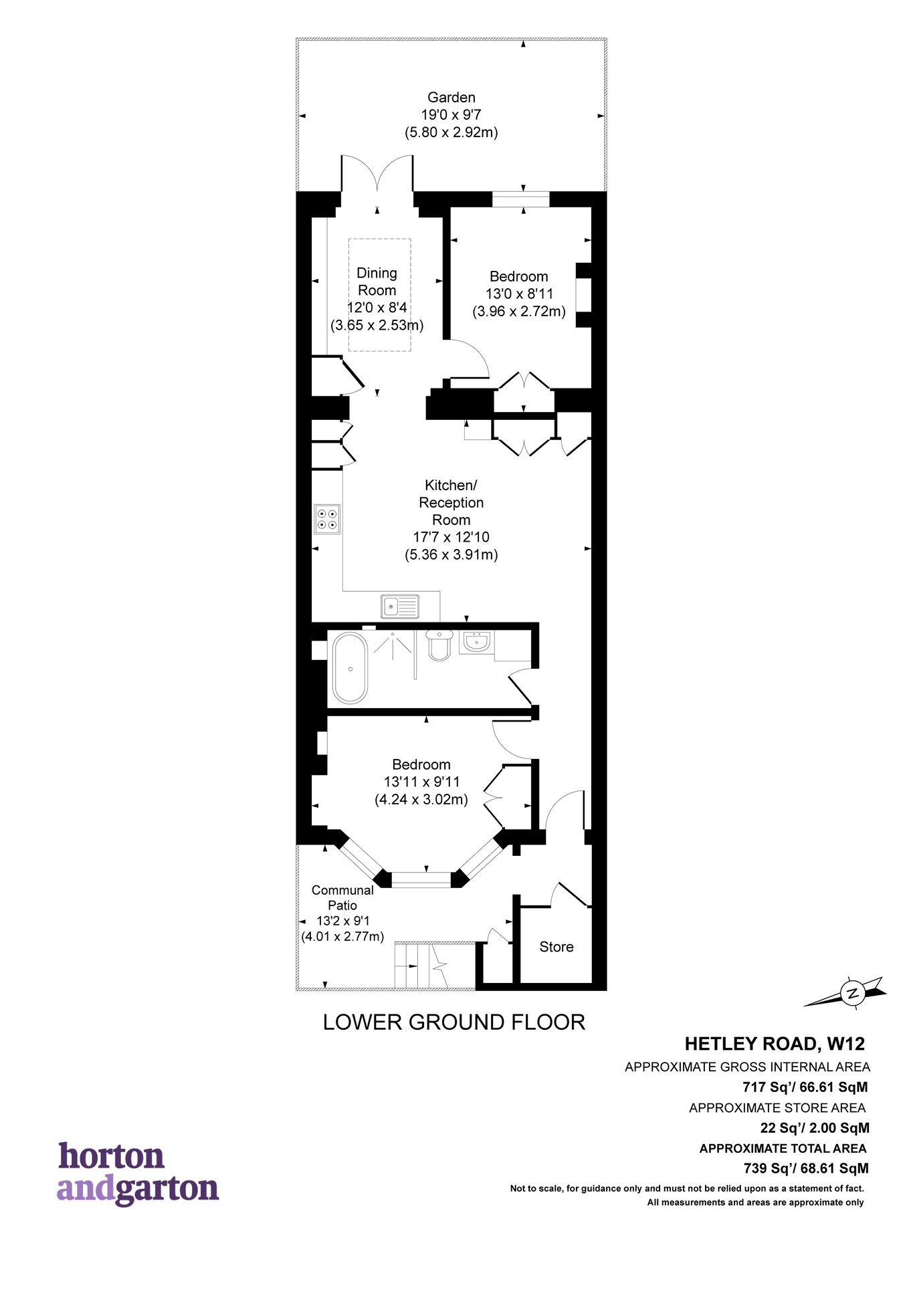 25a, Hetley Road, London floorplan