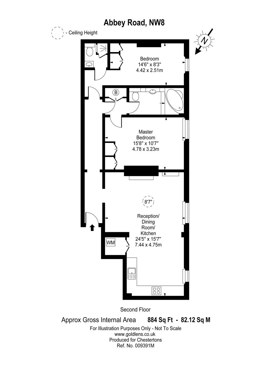 2 Bedrooms Flat to rent in Abbey Road, London NW8