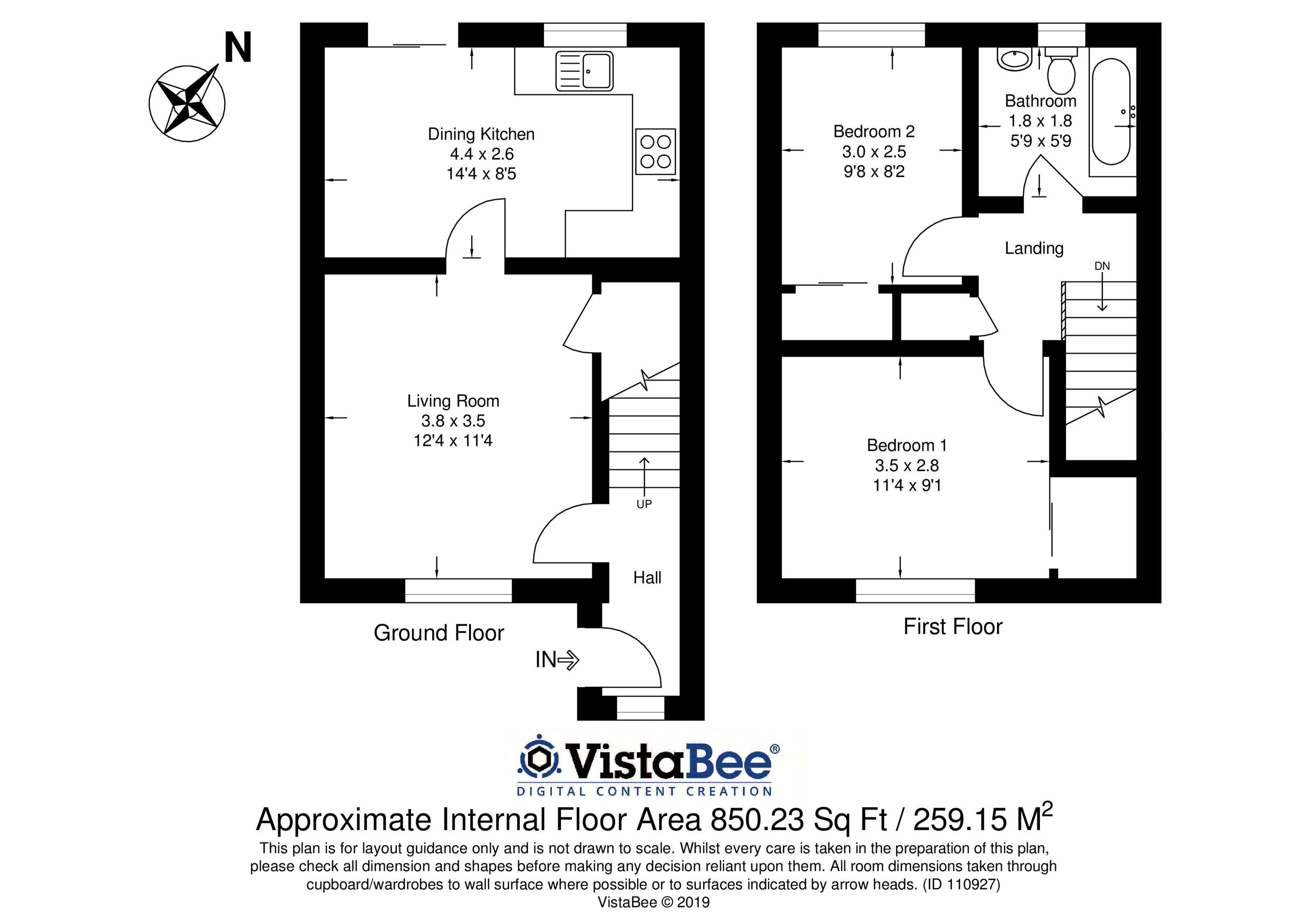 2 Bedrooms Semi-detached house for sale in 61 Lochshot Place, Livingston EH54