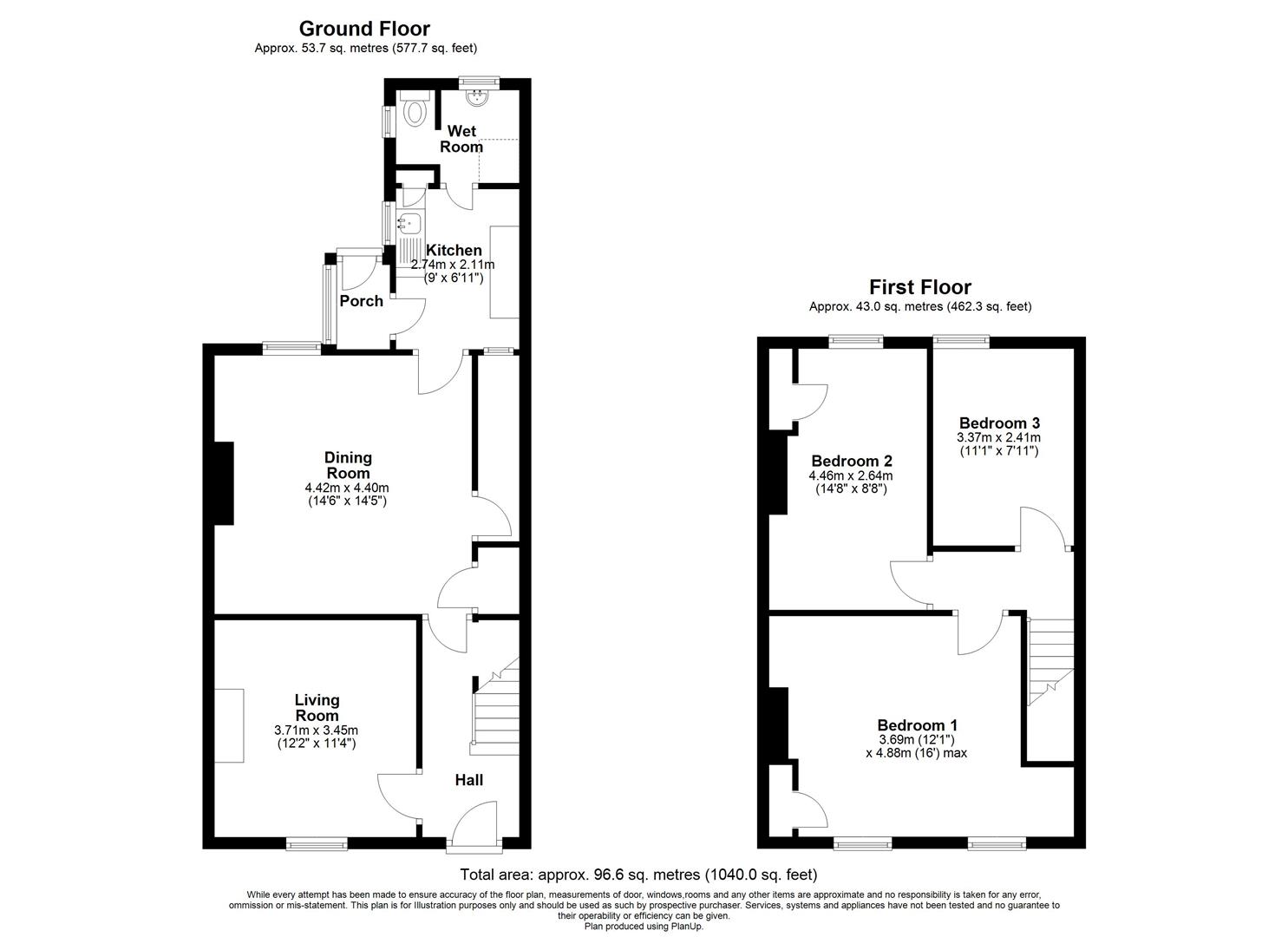 45, Frome Road, Radstock floorplan