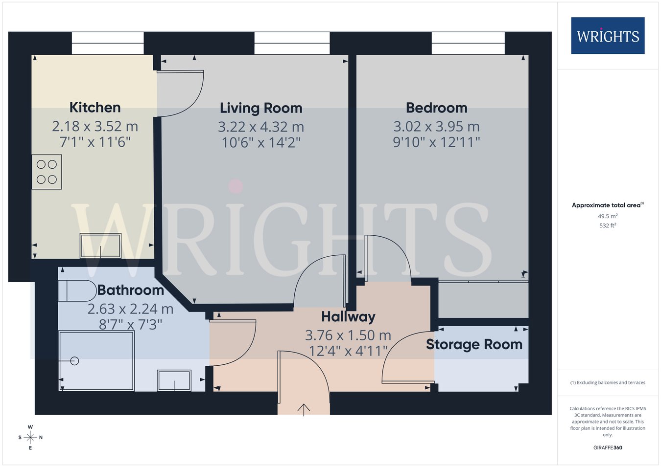 52 Peel Court, College Way, Welwyn Garden City floorplan