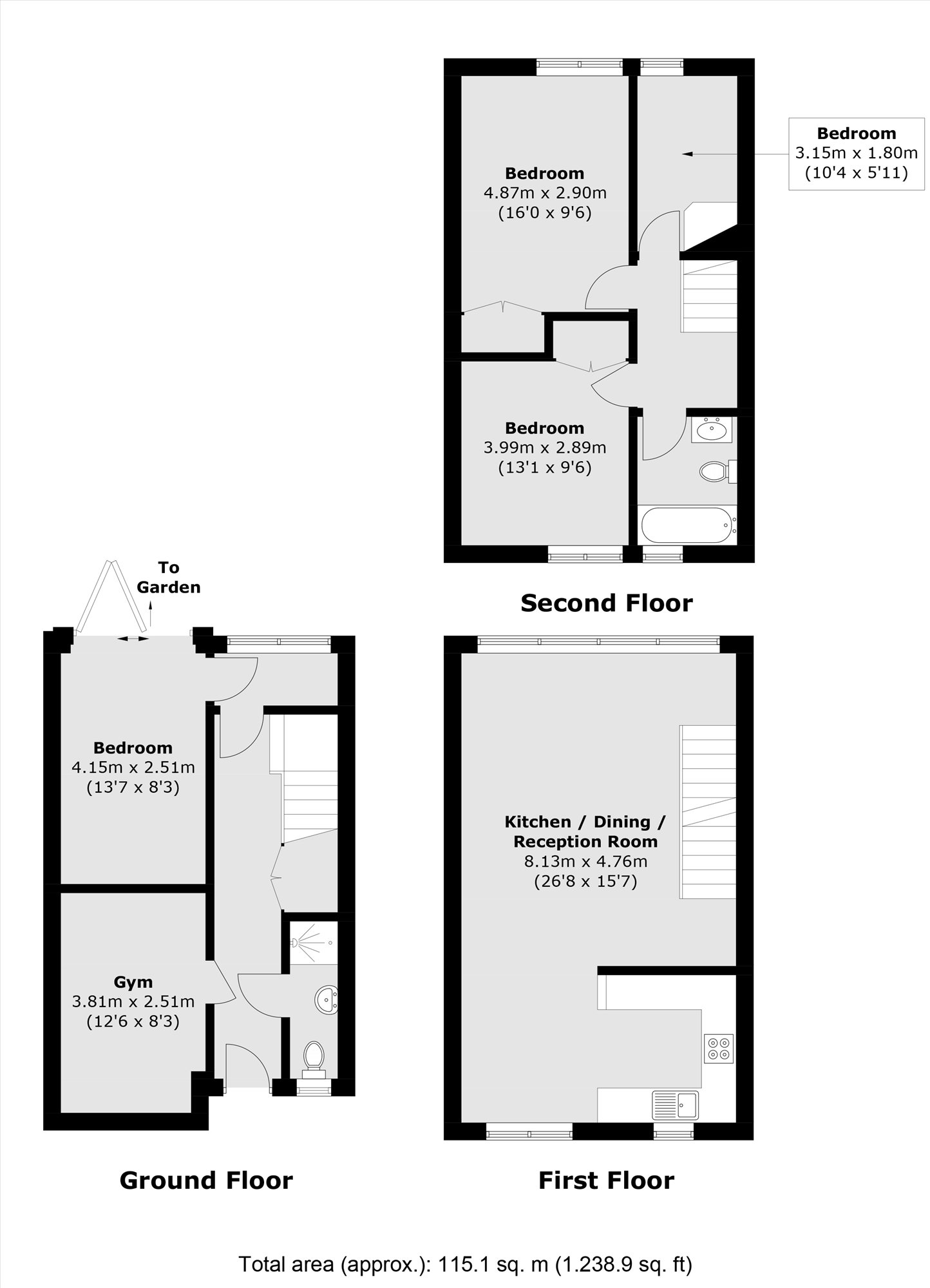 64, The Knoll, London floorplan
