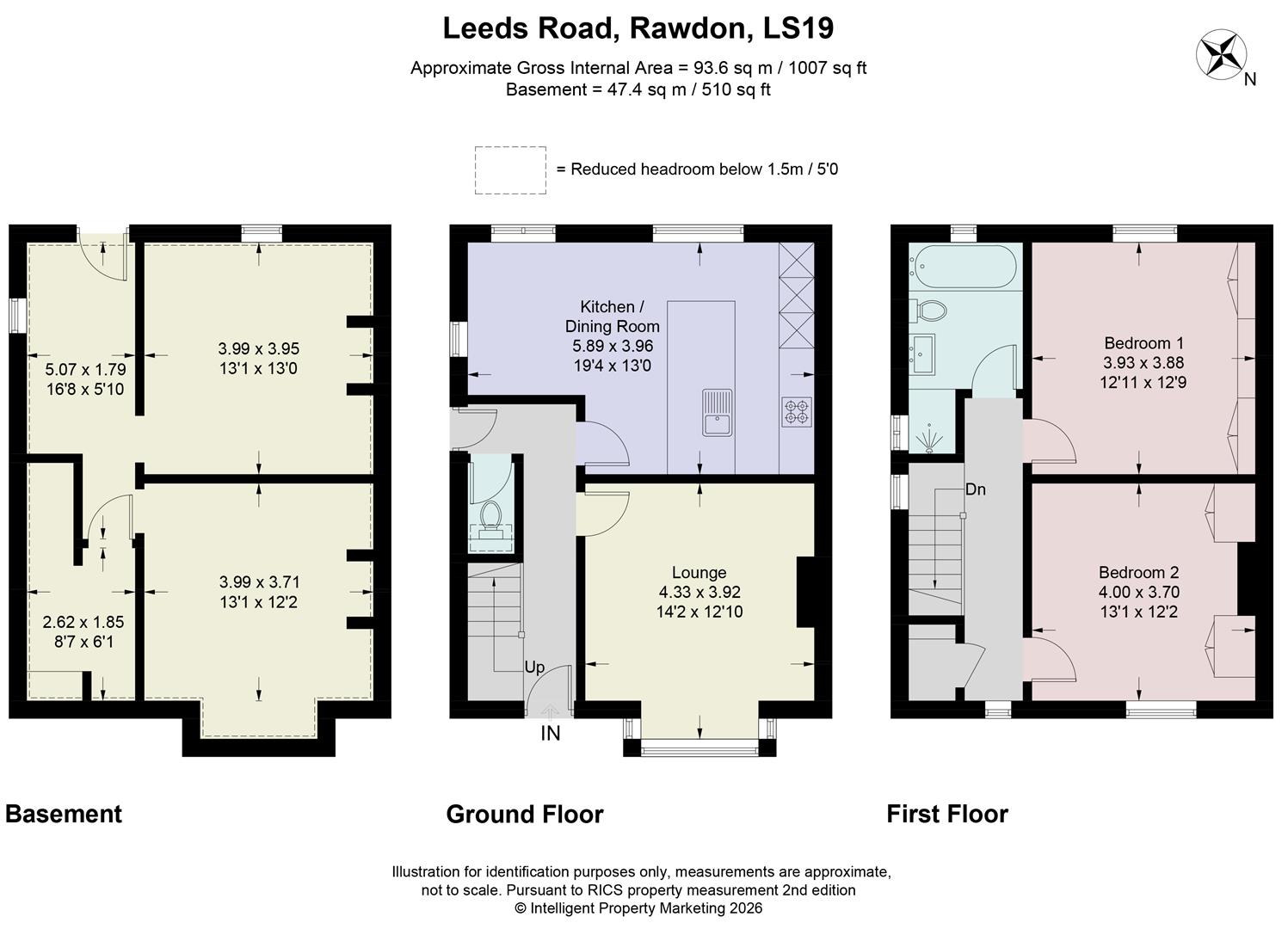 14, Leeds Road, Rawdon floorplan