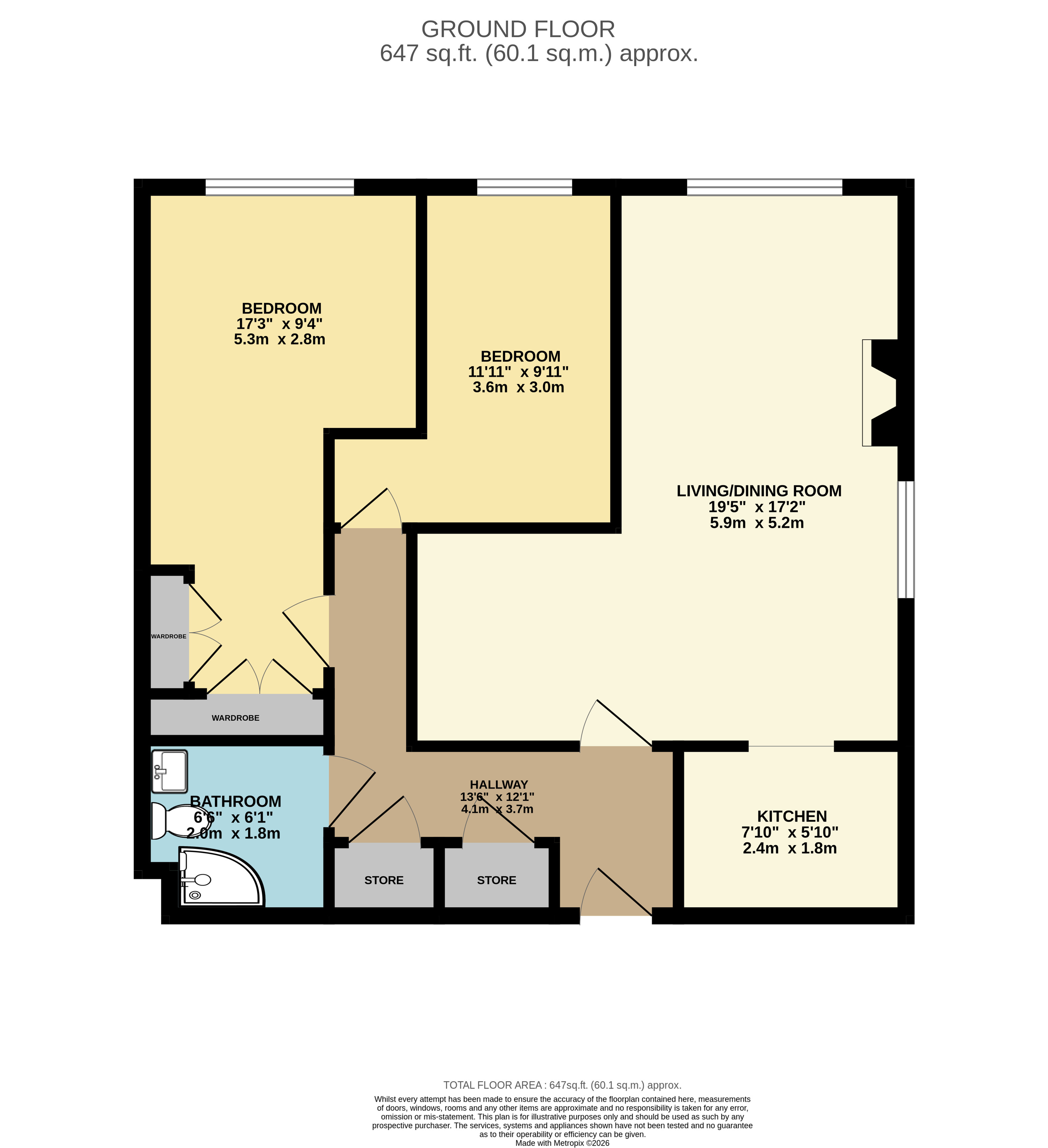 Flat 12, Sandringham House, 241, Stockport Road, Stockport floorplan