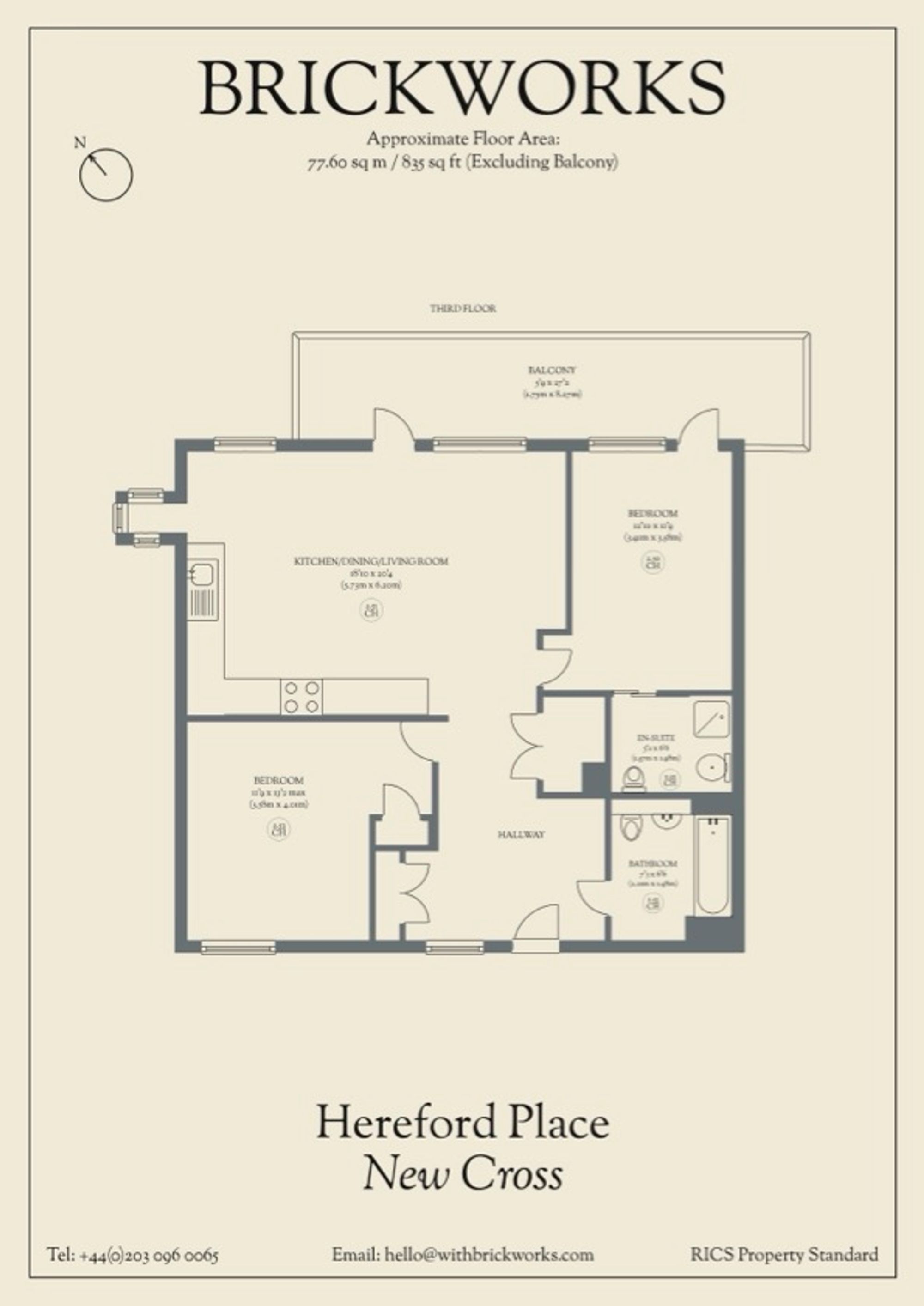 Flat 12, Embankment Court, London floorplan
