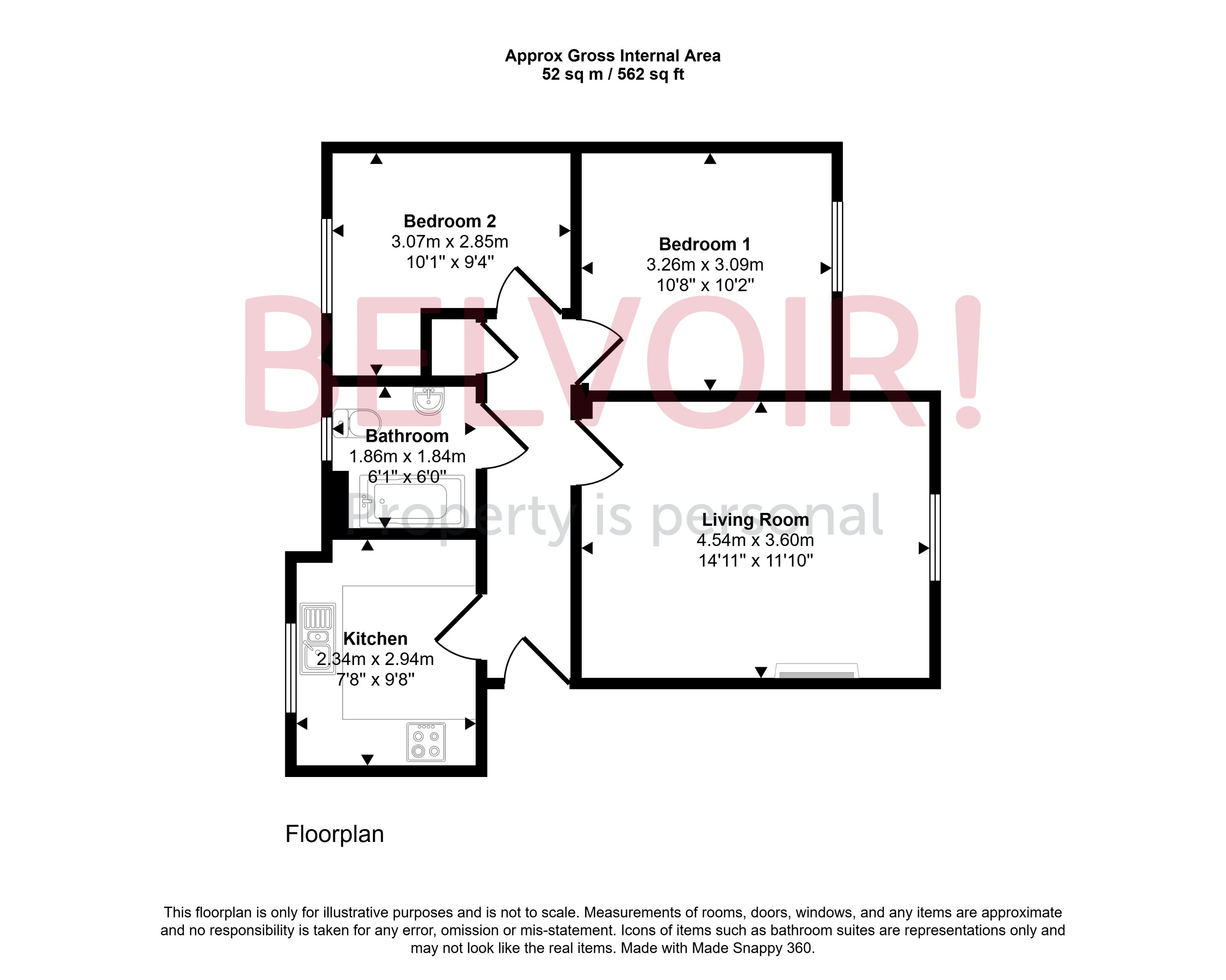 18d, Lloyd Close, Cheltenham floorplan