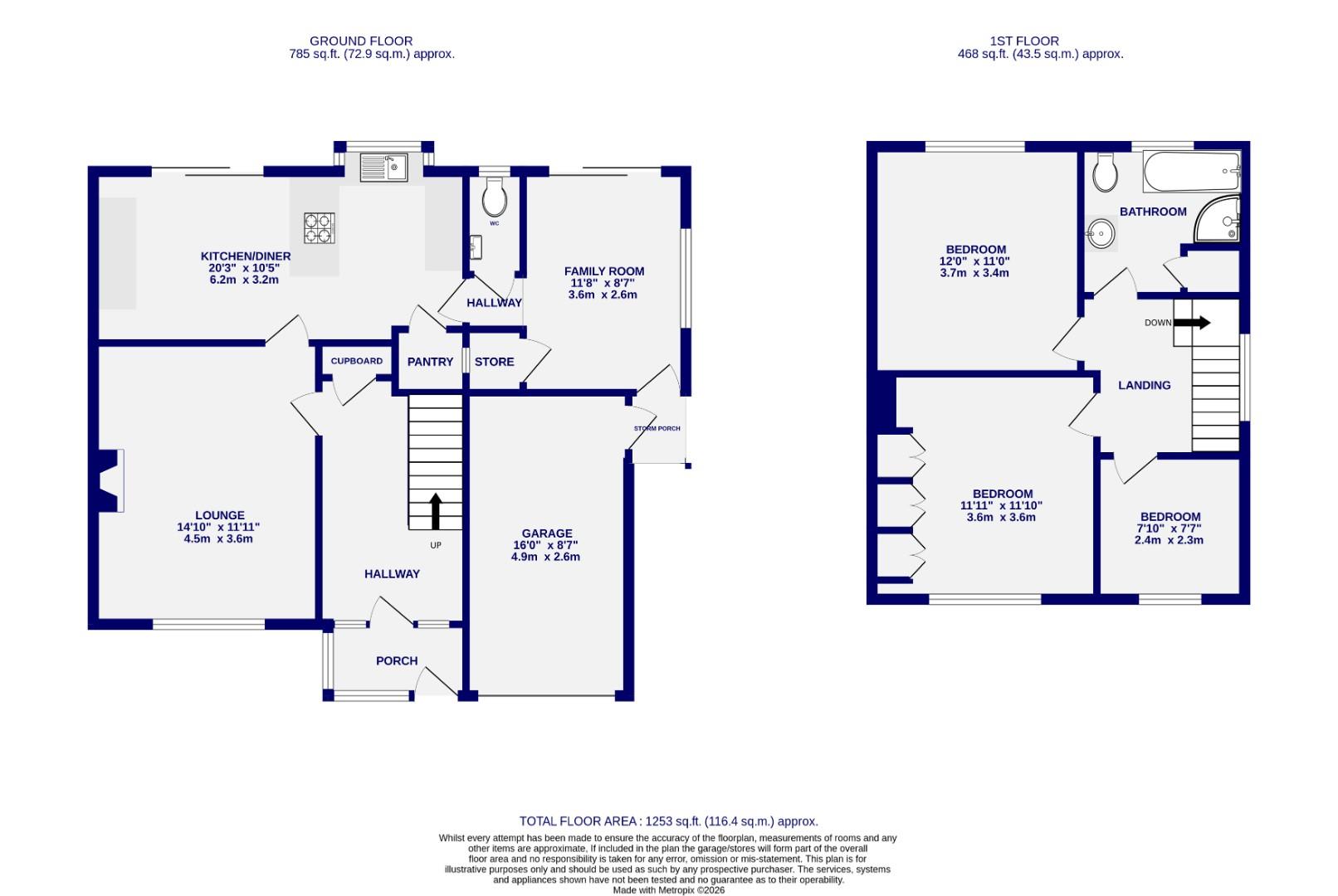 10, Dikelands Lane, York floorplan