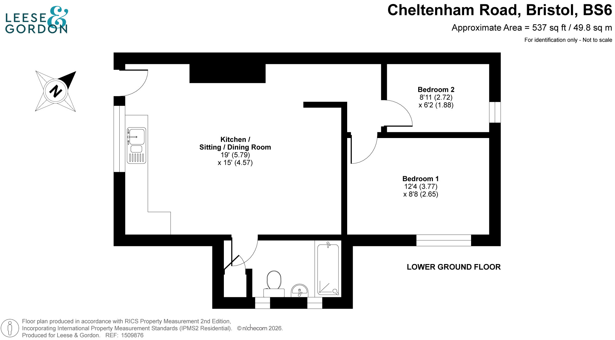 Basement Flat, Bristol floorplan