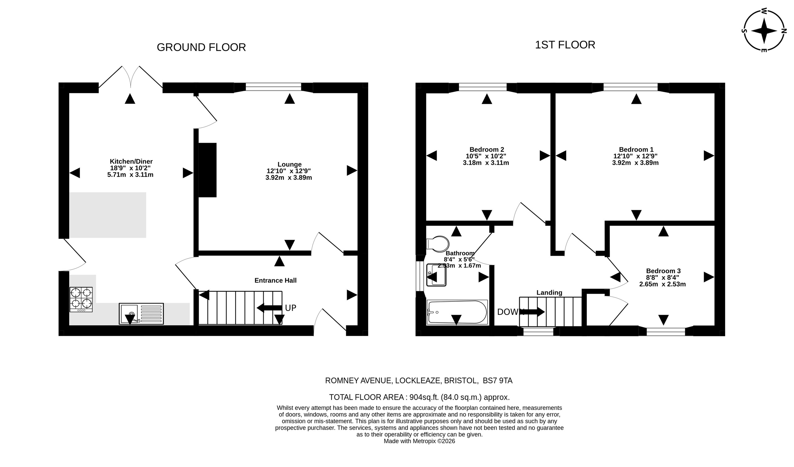 297 Romney Avenue, Bristol floorplan
