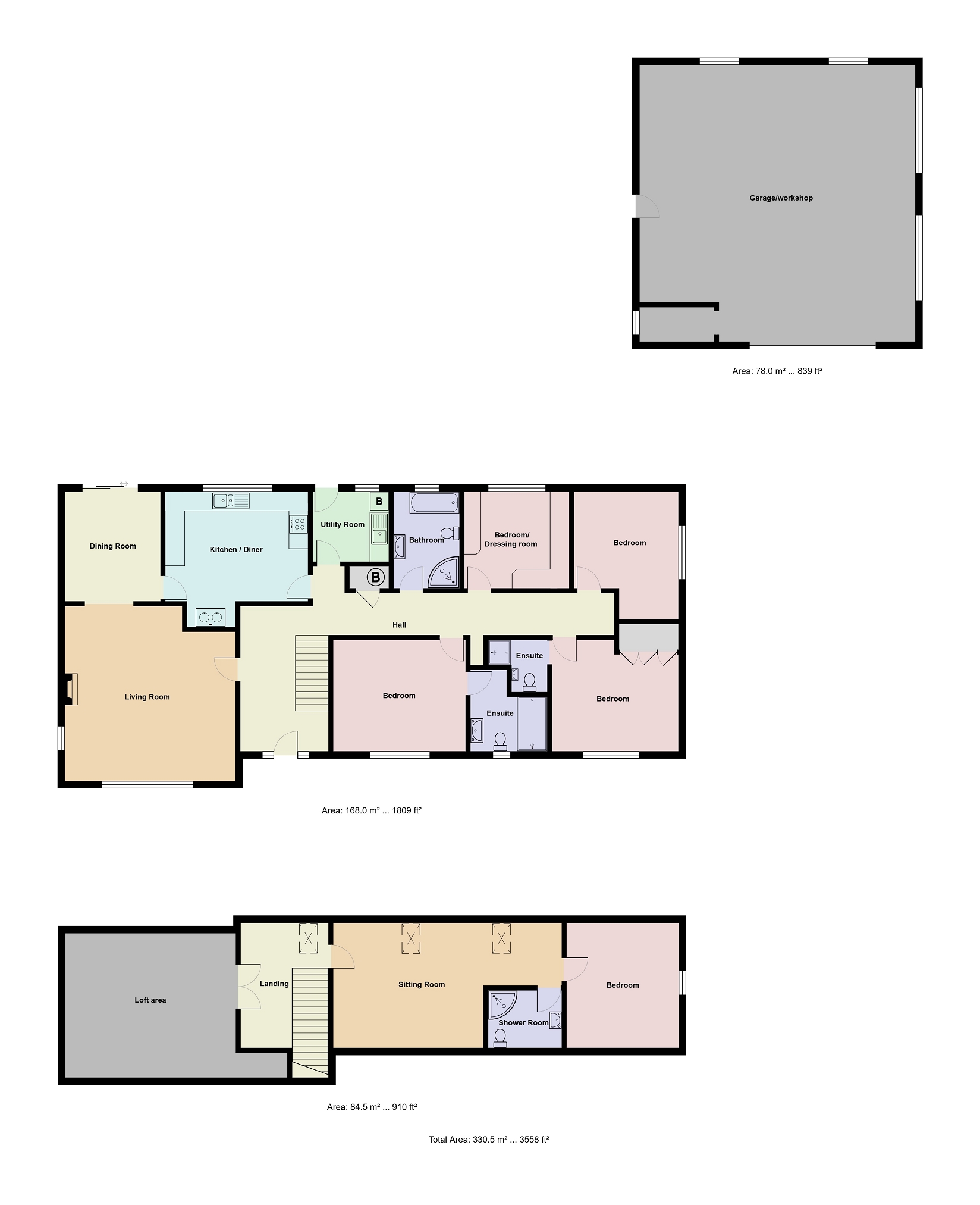 Golwg Y Garn, Manordeilo, Llandeilo floorplan