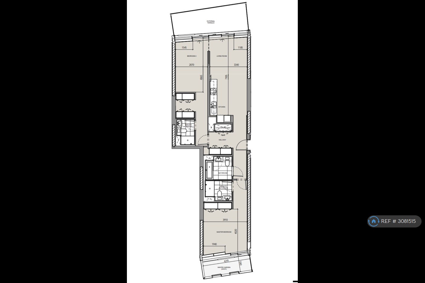 Circus Road West, London floorplan