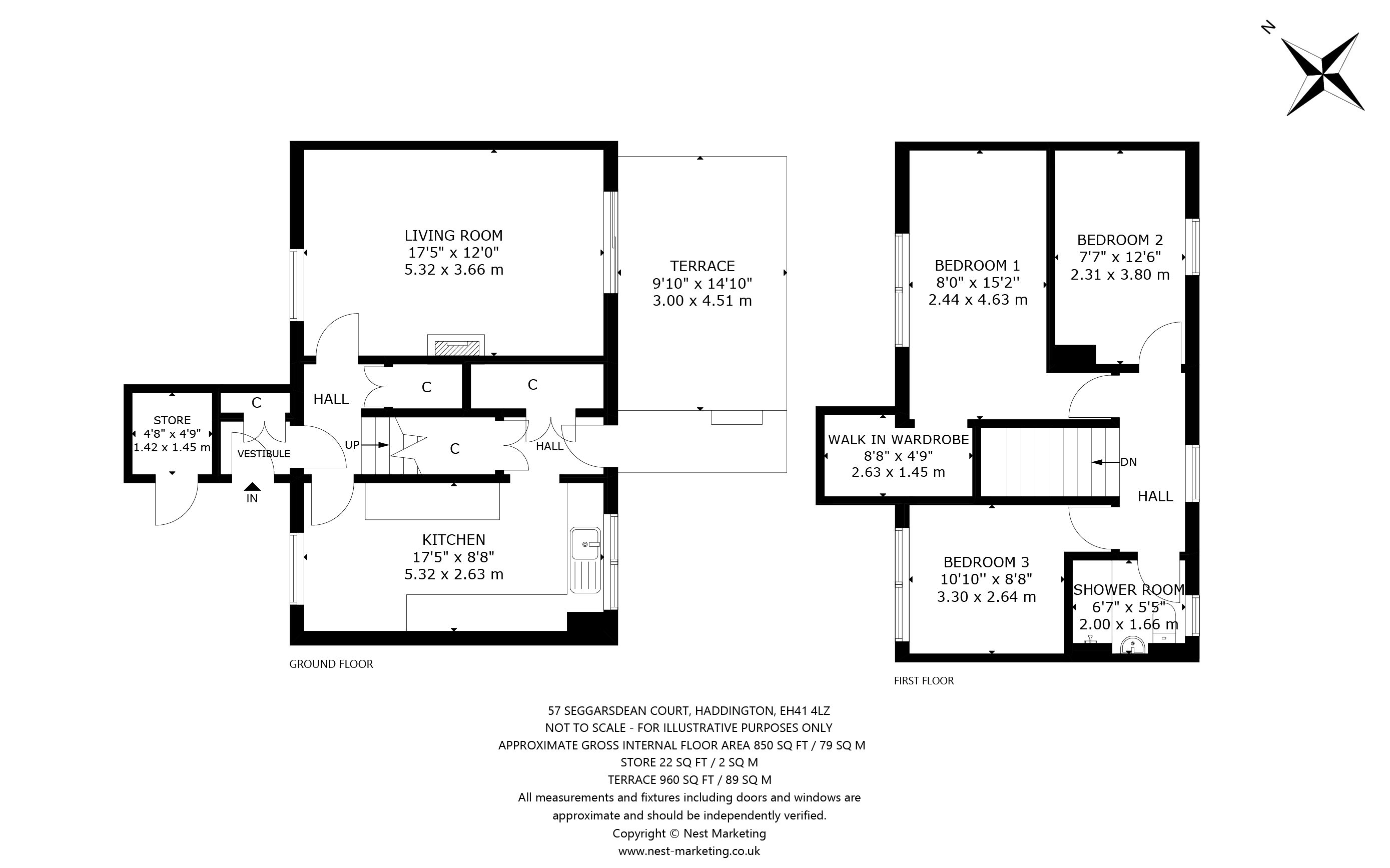 57, Seggarsdean Court, Haddington floorplan