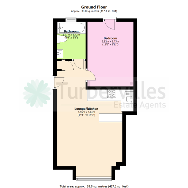 1 Bedrooms Flat to rent in Flat 2, Winnow House, 1A Granville Road, Hillingdon UB10