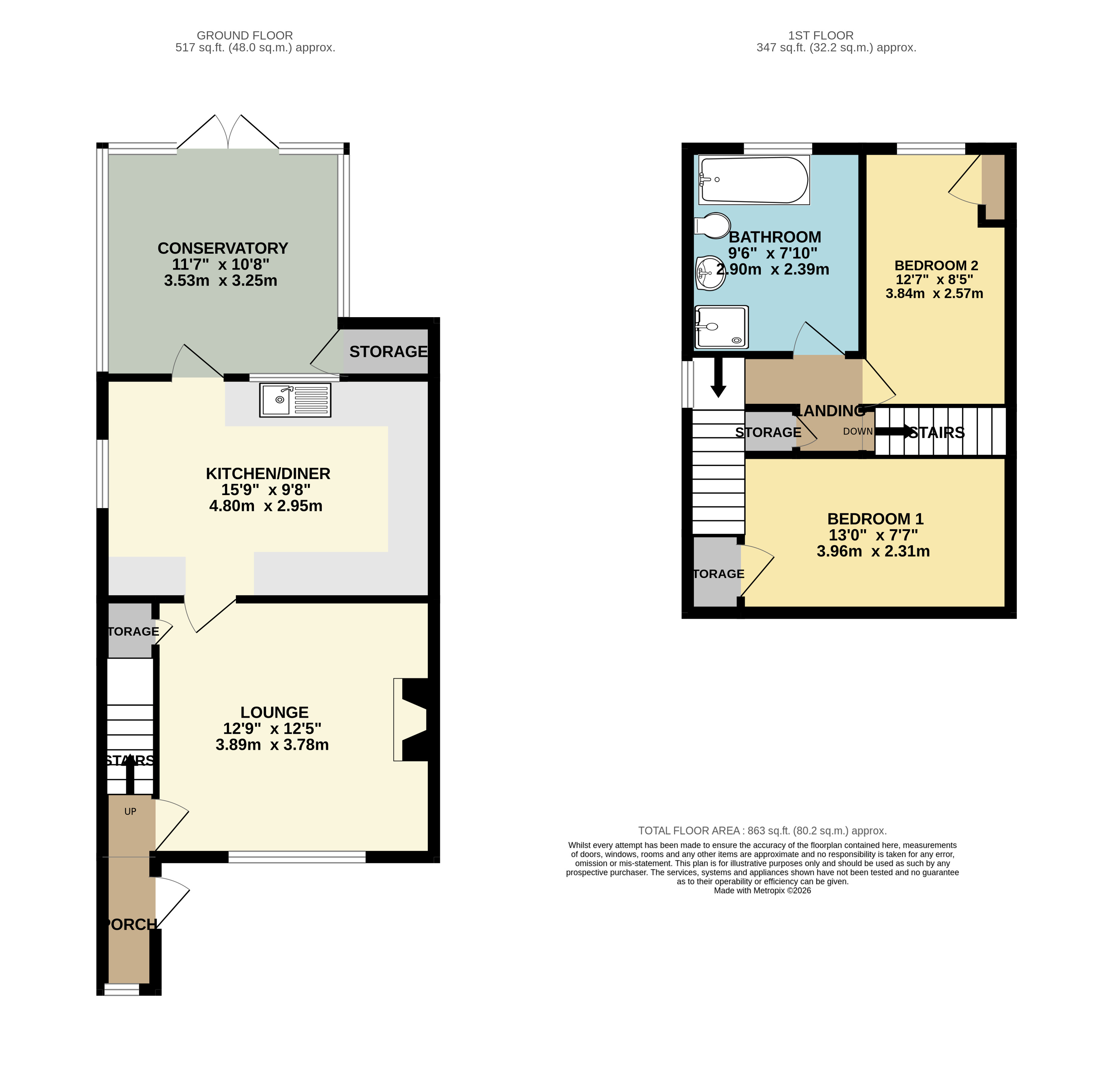132, Soulbury Road, Leighton Buzzard floorplan