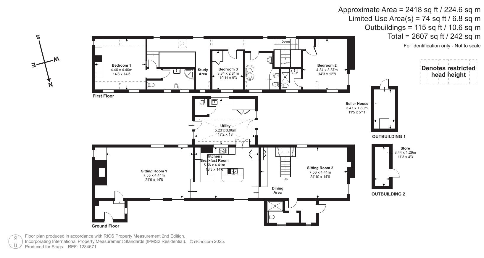 Kittiwell House, St. Marys Road, Braunton floorplan