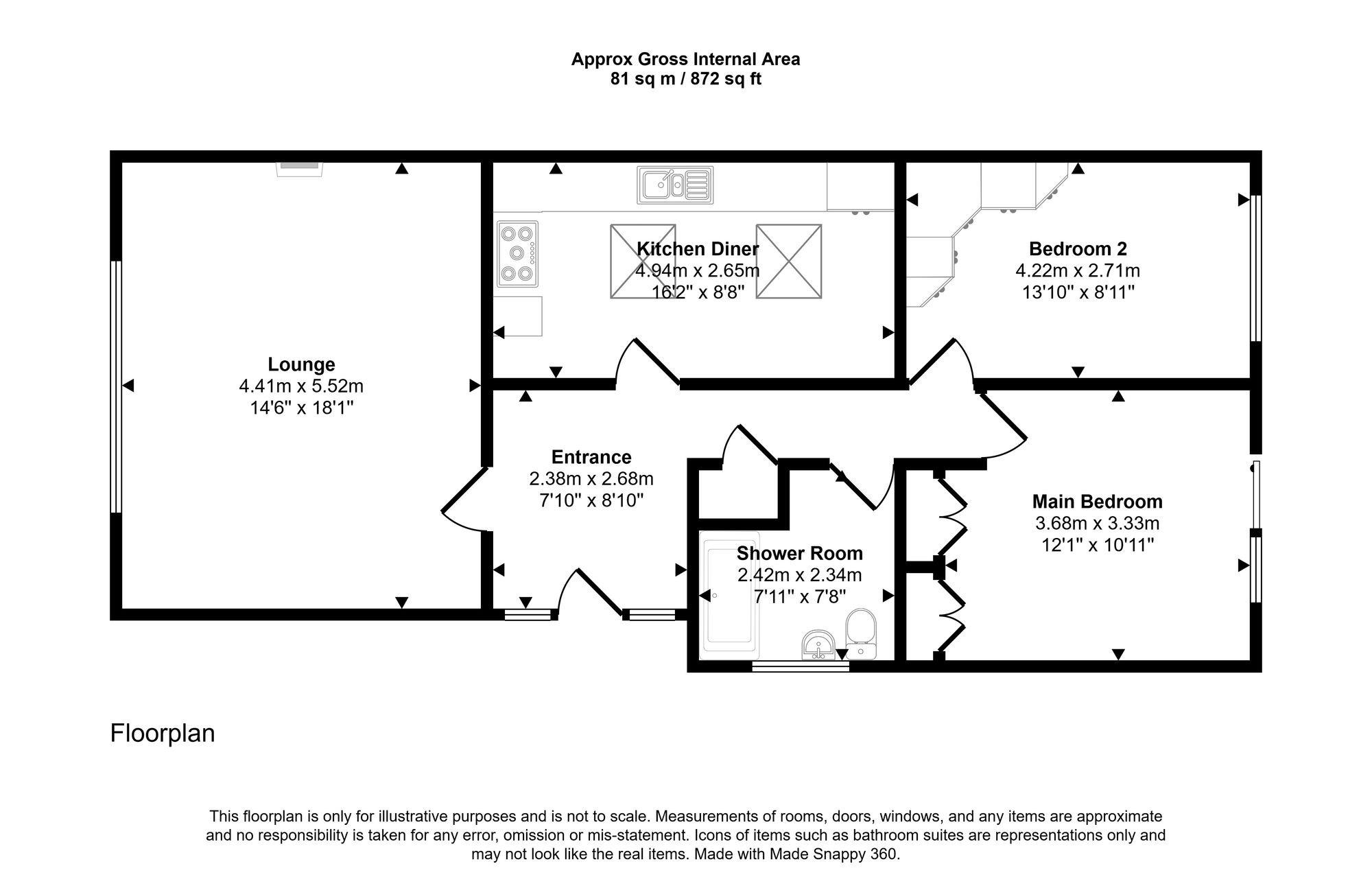 1 Sedwyn Street, Wigan floorplan