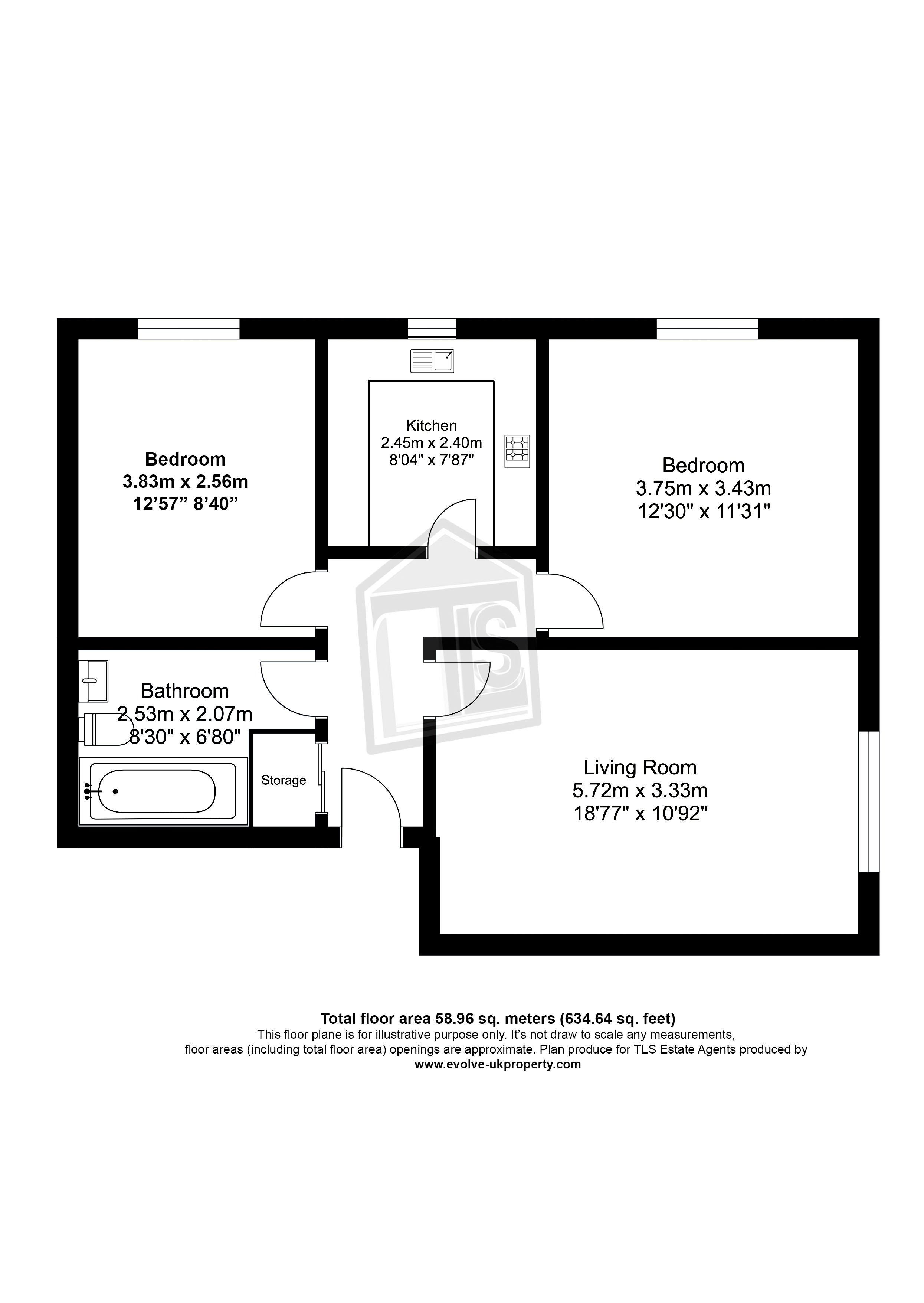 Arborfield Close, Slough SL1, 2 bedroom flat to rent 54168267