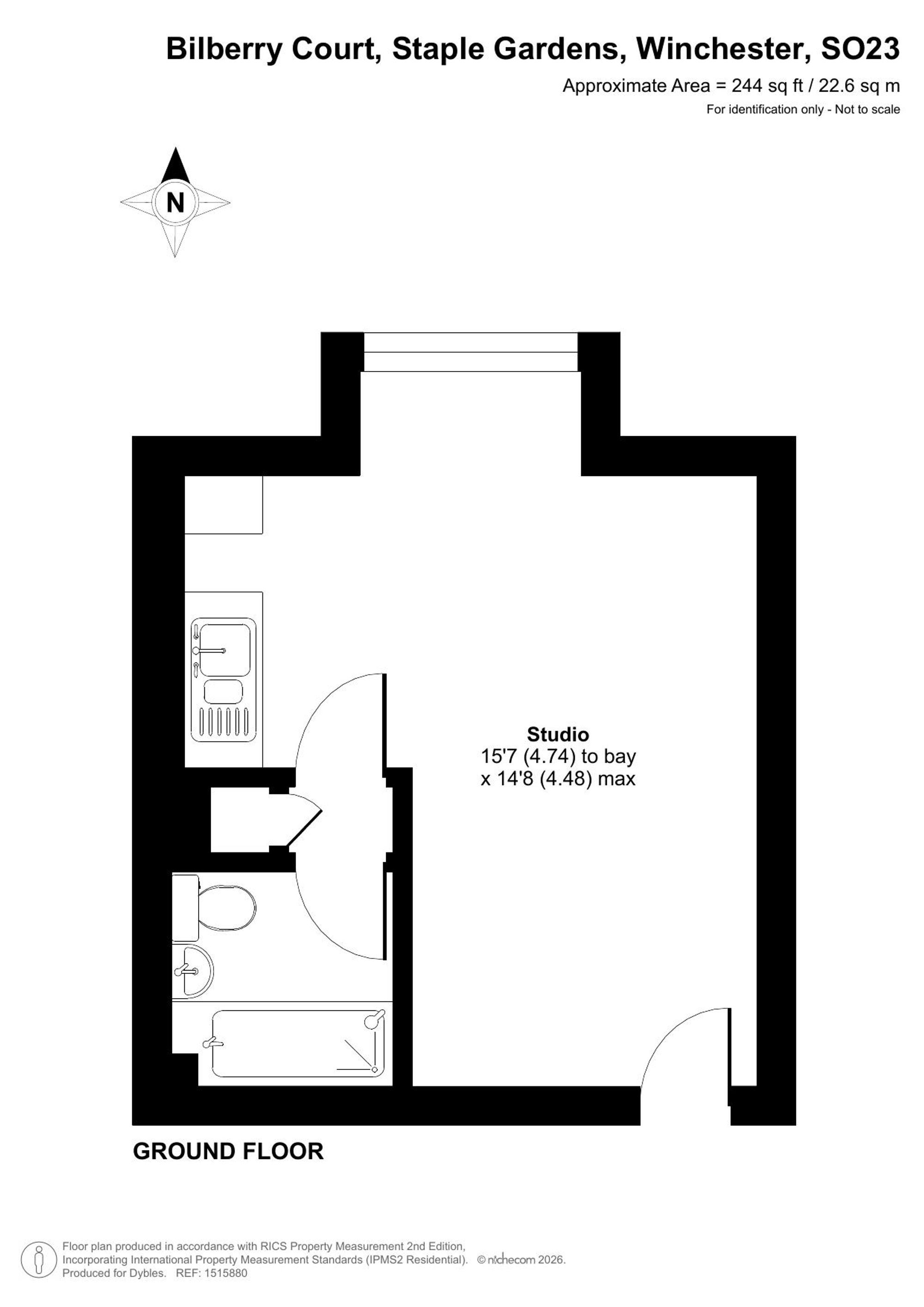 Flat 11, Bilberry Court Staple Gardens, Winchester floorplan
