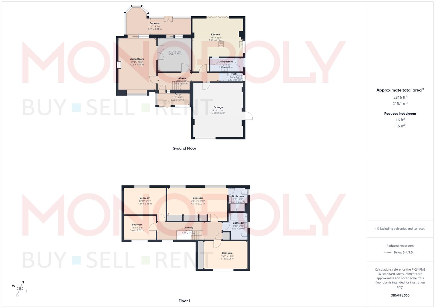 1, Farm View, Cross Lanes floorplan