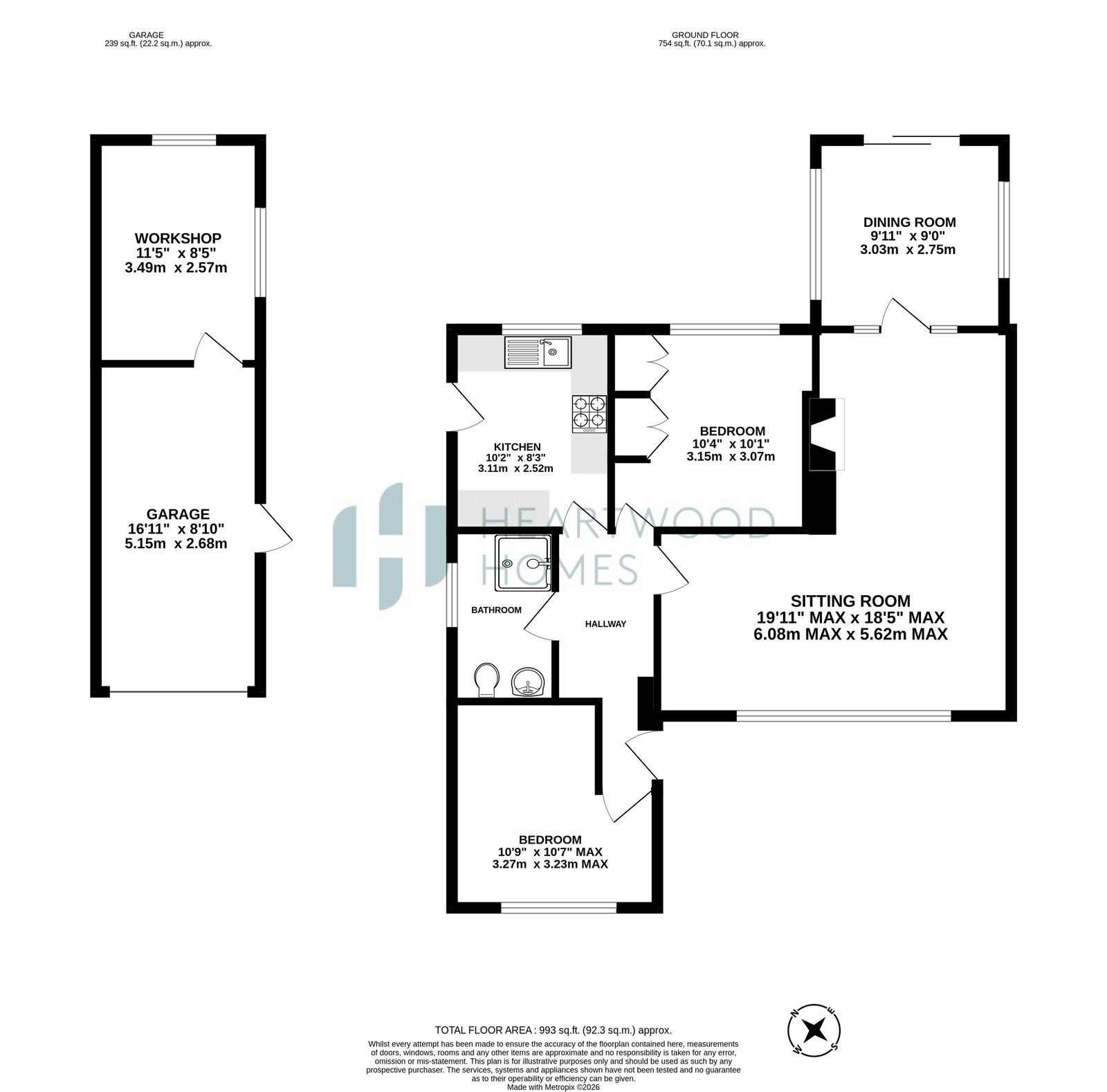 11, Blake Close, St. Albans floorplan