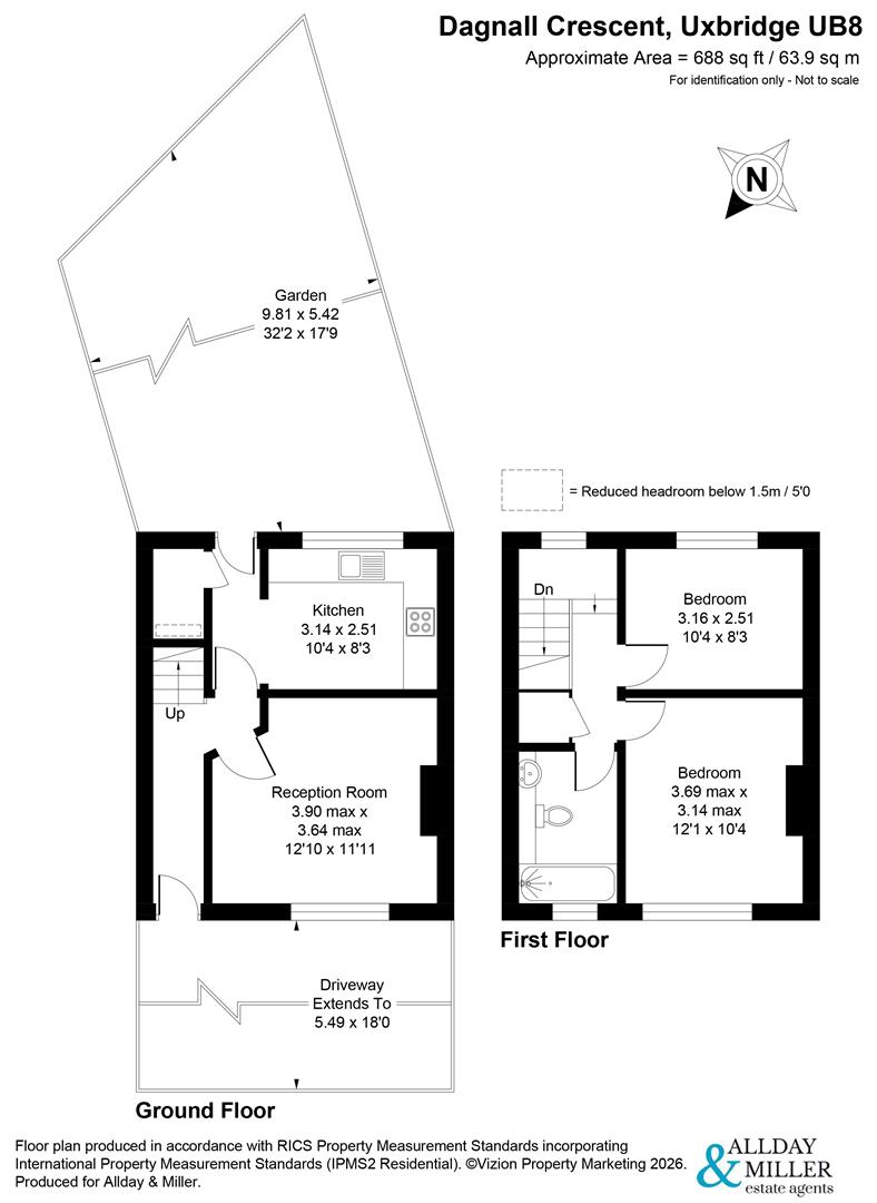 9, Dagnall Crescent, Uxbridge floorplan