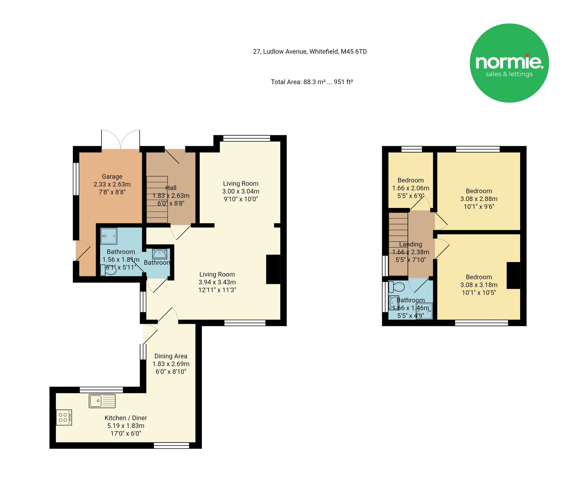 27 Ludlow Avenue, Manchester floorplan
